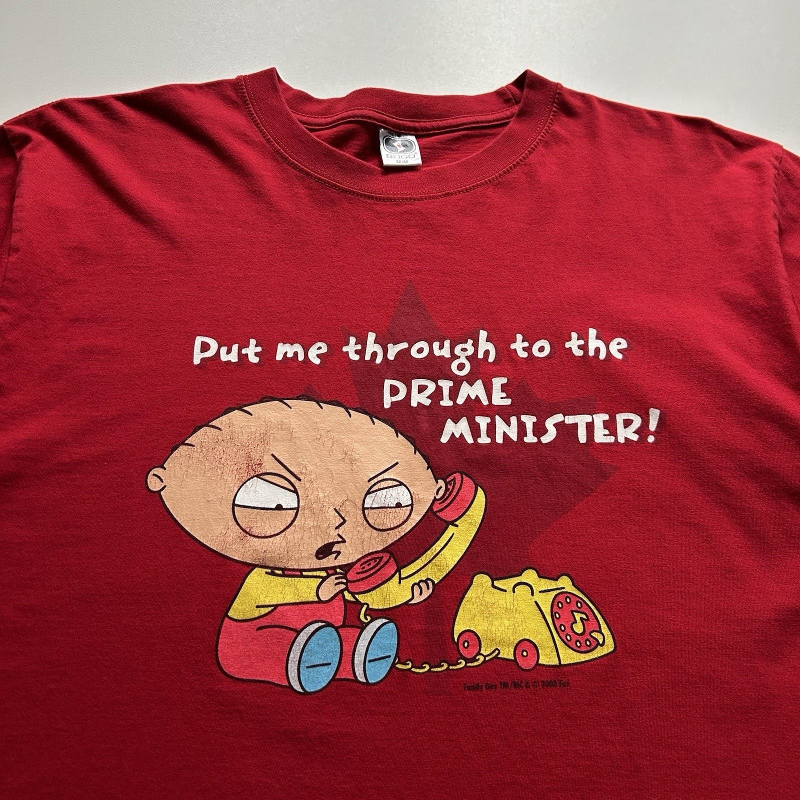 Vintage Vintage Family Guy Stewie Griffin T-Shirt Medium Y2K Canada Size US M / EU 48-50 / 2 - 2 Thumbnail