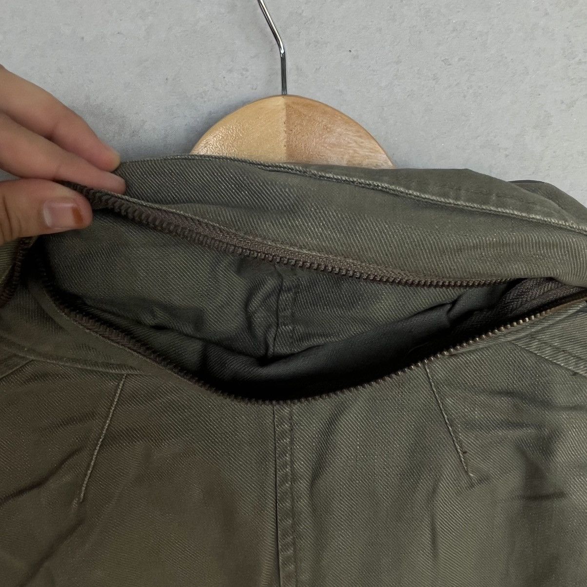 Other Vintage Khaki Green Jacket With Polka Dot Lining Size M Size US M / EU 48-50 / 2 - 5 Thumbnail