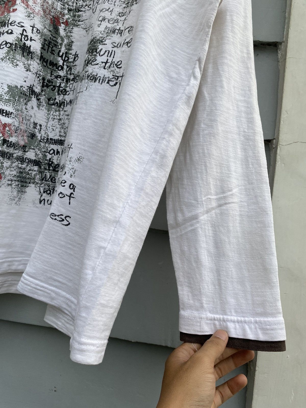 Japanese Hip-Hop Y2k Streetwear Double Layer Longsleeve