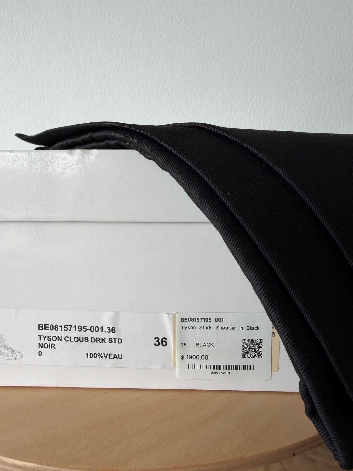 Givenchy new Givenchy womens tyson studs sneaker shoes black 36 3 6 Size US 6 / IT 36 - 7 Thumbnail