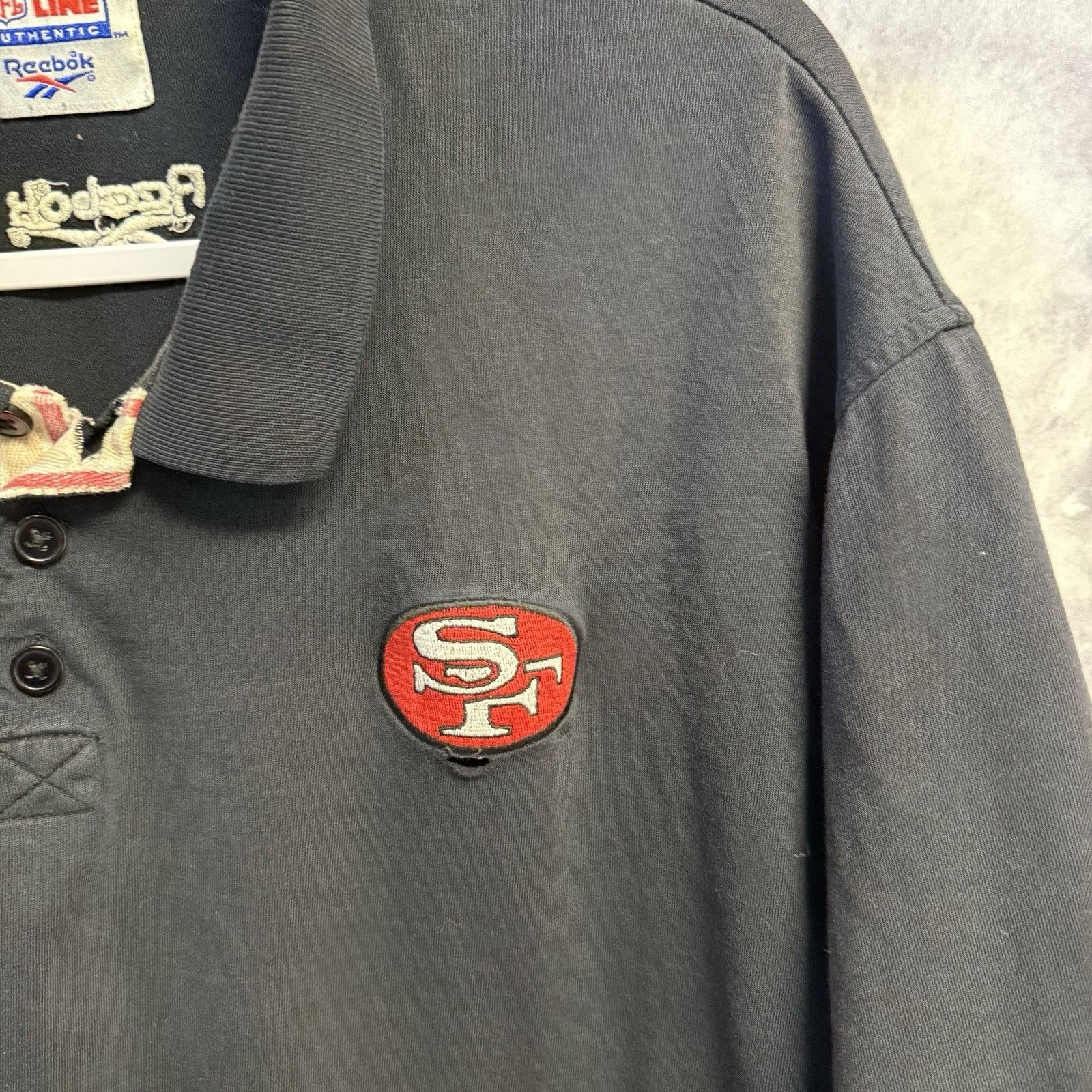 Pro Line Vintage San Francisco 49ers Reebok Pro Line Polo Shirt Size US XXL / EU 58 / 5 - 5 Thumbnail