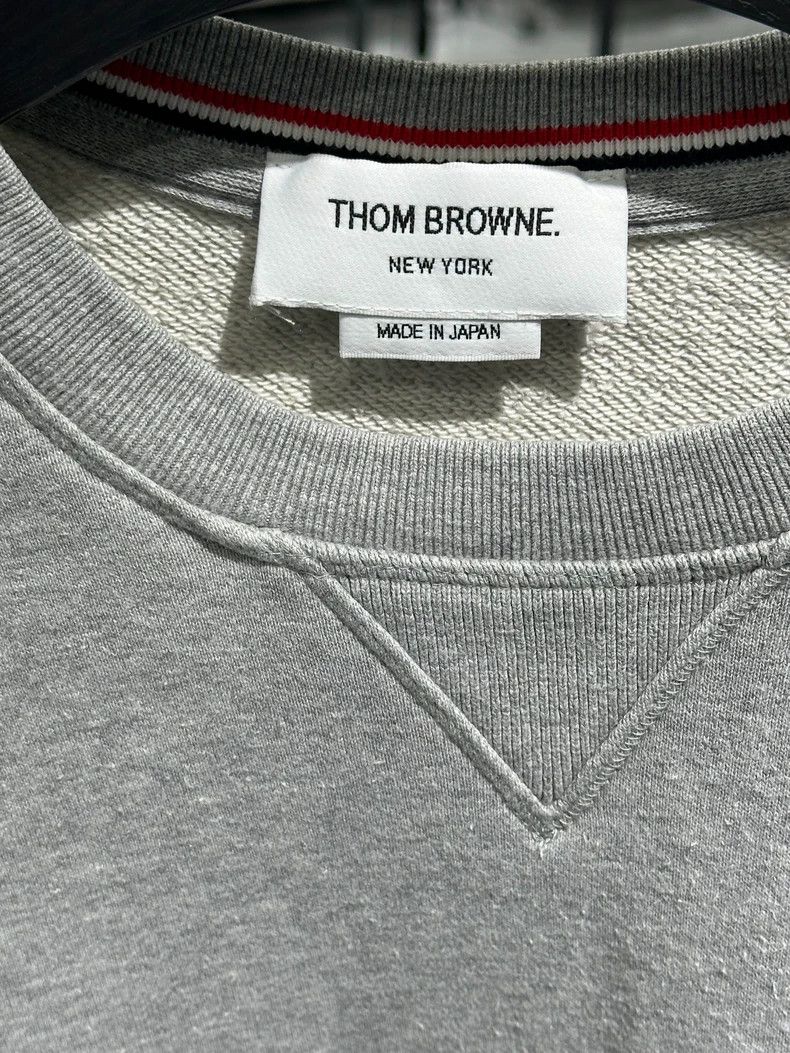 Thom Browne Thom BrowneFour-striped gray sweatshirt 2503-Nextarrow Size US XL / EU 56 / 4 - 3 Thumbnail
