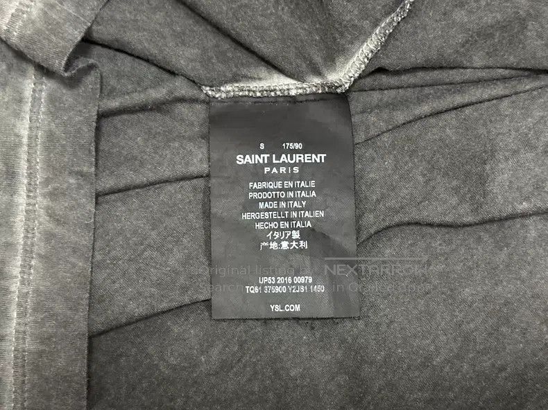 Saint Laurent Paris Saint Laurent Paris Iron Grey Short Sleeve i Size US S / EU 44-46 / 1 - 4 Thumbnail