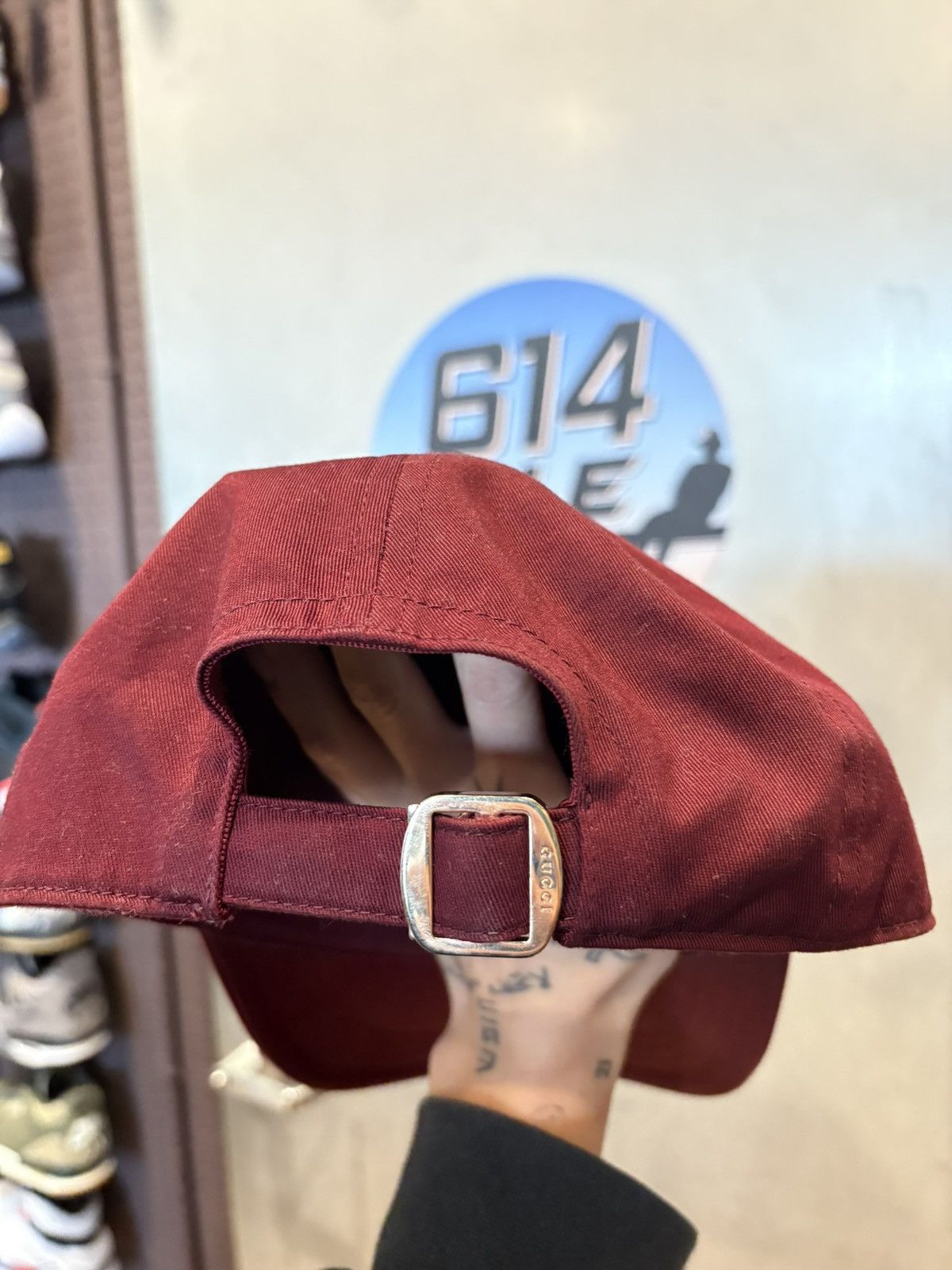 Gucci Gucci Logo Hat Red Size ONE SIZE - 2 Thumbnail
