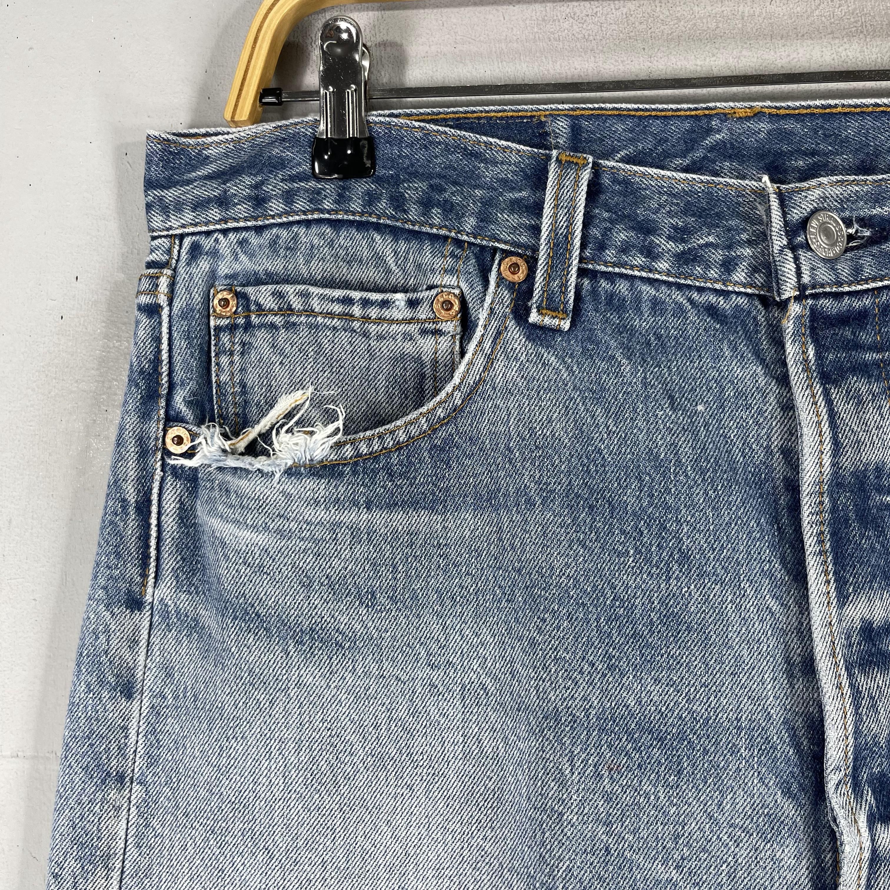 Levi's × Vintage Size 34 Vintage Levis 501xx Distressed Medium Washed Jeans Size US 34 / EU 50 - 3 Thumbnail