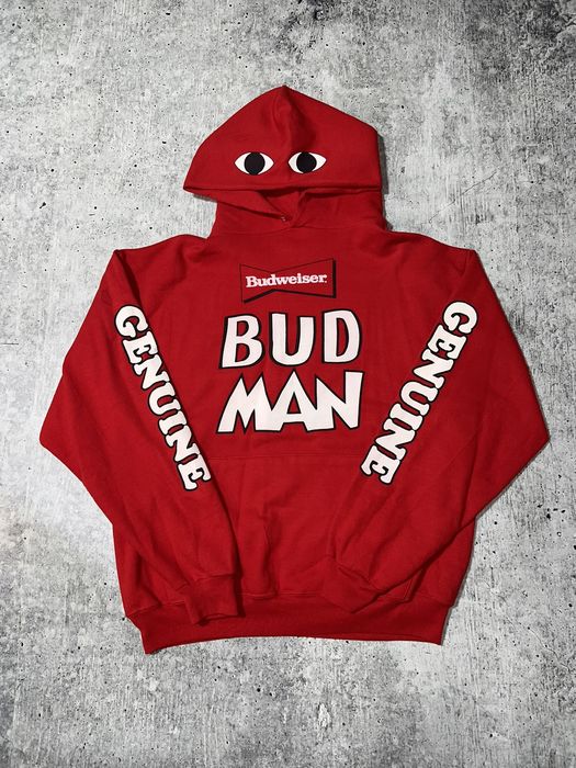 Vintage Crazy Vintage 90s “Bud Man” Graphic Hoodie | Grailed