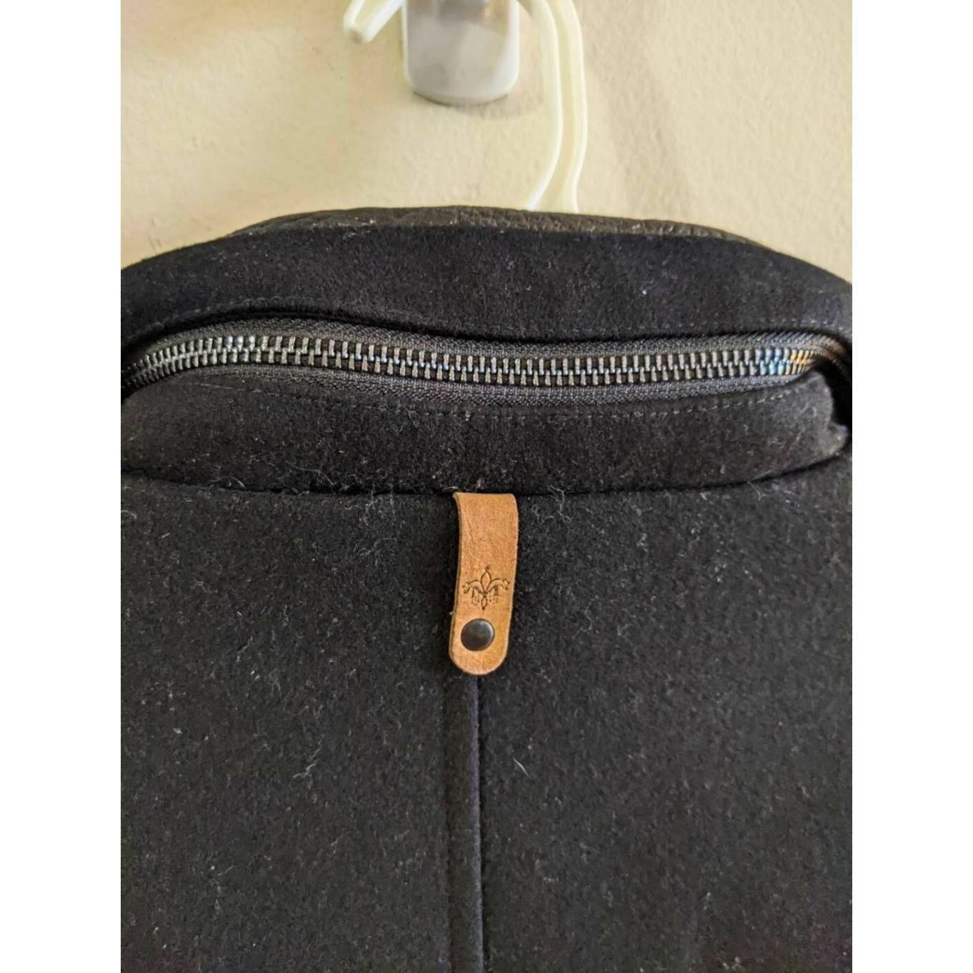 Mackage Mackage Wool Leather Sleeve Coat XS Black Moto Style Jacket Size XS / US 0-2 / IT 36-38 - 12 Thumbnail
