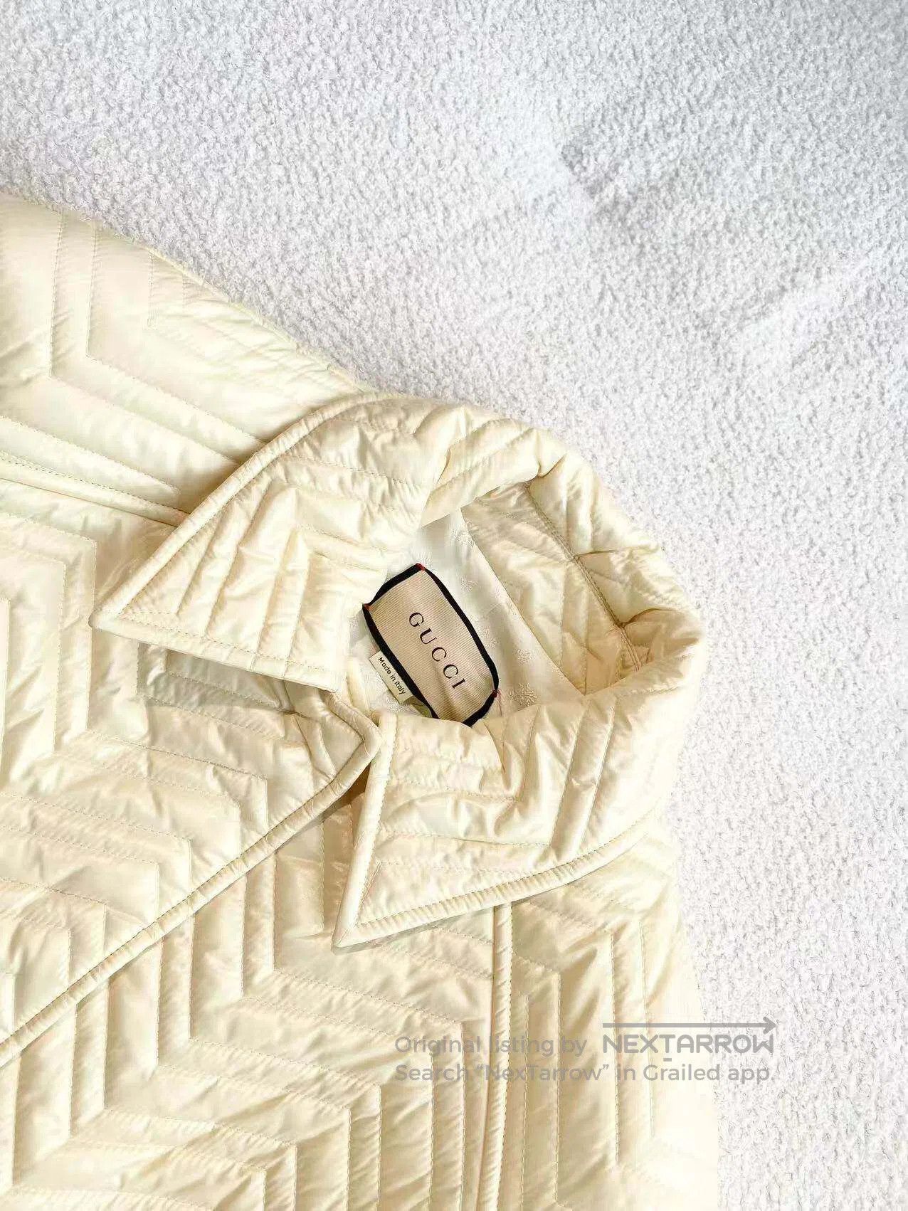Gucci Guicci Double G belt quilted cotton jacket| Size M / US 6-8 / IT 42-44 - 4 Thumbnail