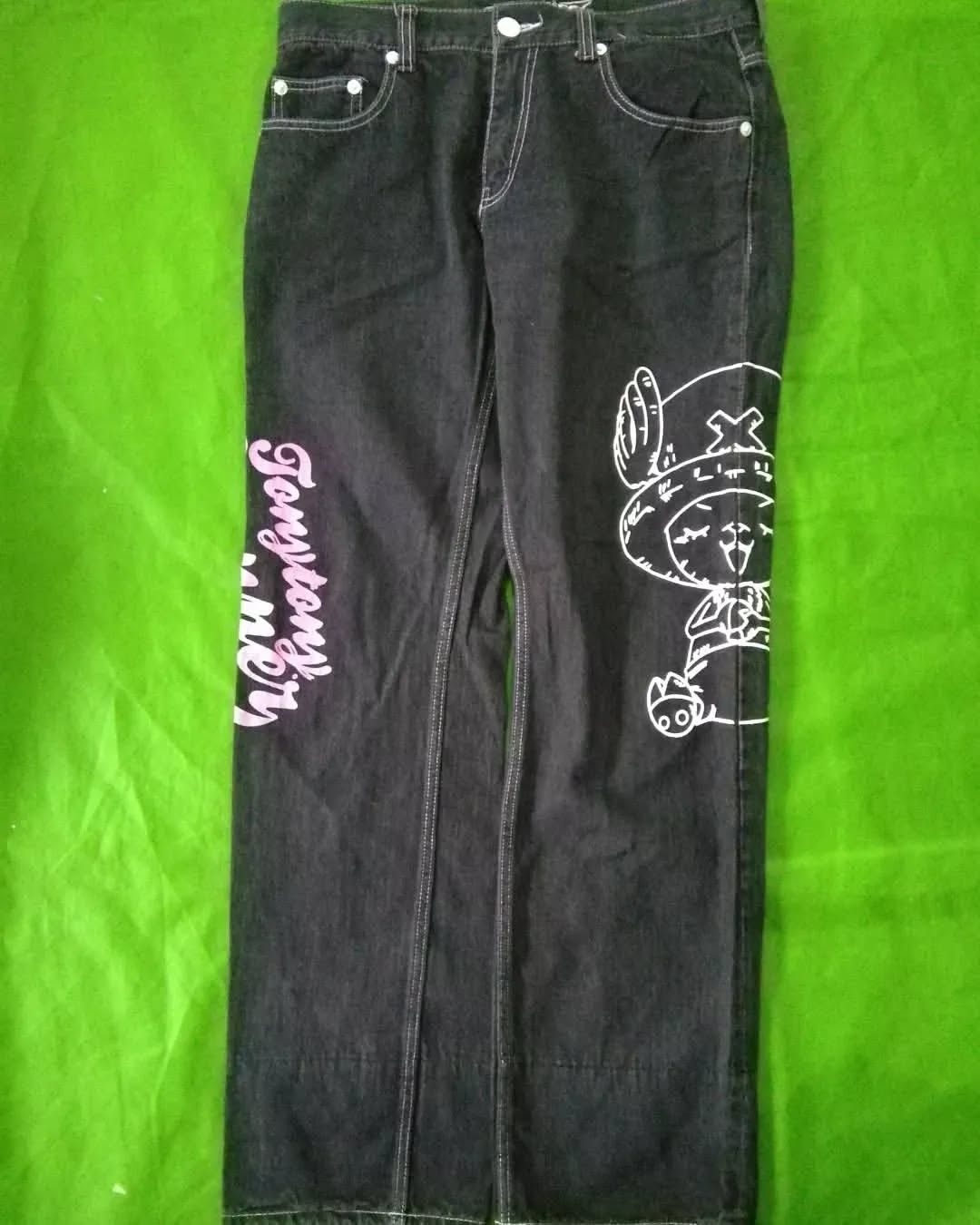 Anime × Japanese Brand × One Piece One Piece Chopper Art Denim Jeans Anime Long Pants Size US 31 - 3 Thumbnail