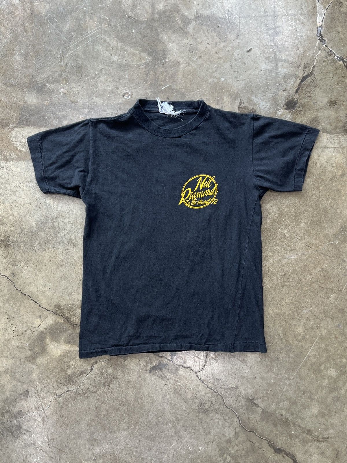 Band Tees × Vintage Vintage 1992 Neil Diamond Single Stitch Tour Tee Medium Size US M / EU 48-50 / 2 - 5 Thumbnail