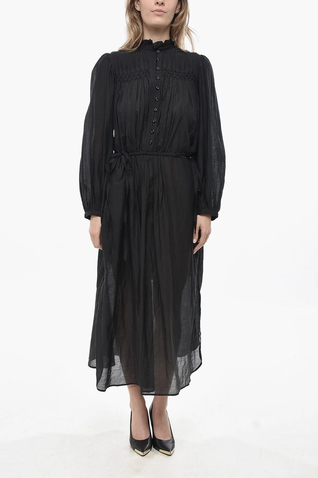 Isabel Marant og1mm0326 Tuxedo Blouse in Black Size XS / US 0-2 / IT 36-38 - 1 Thumbnail