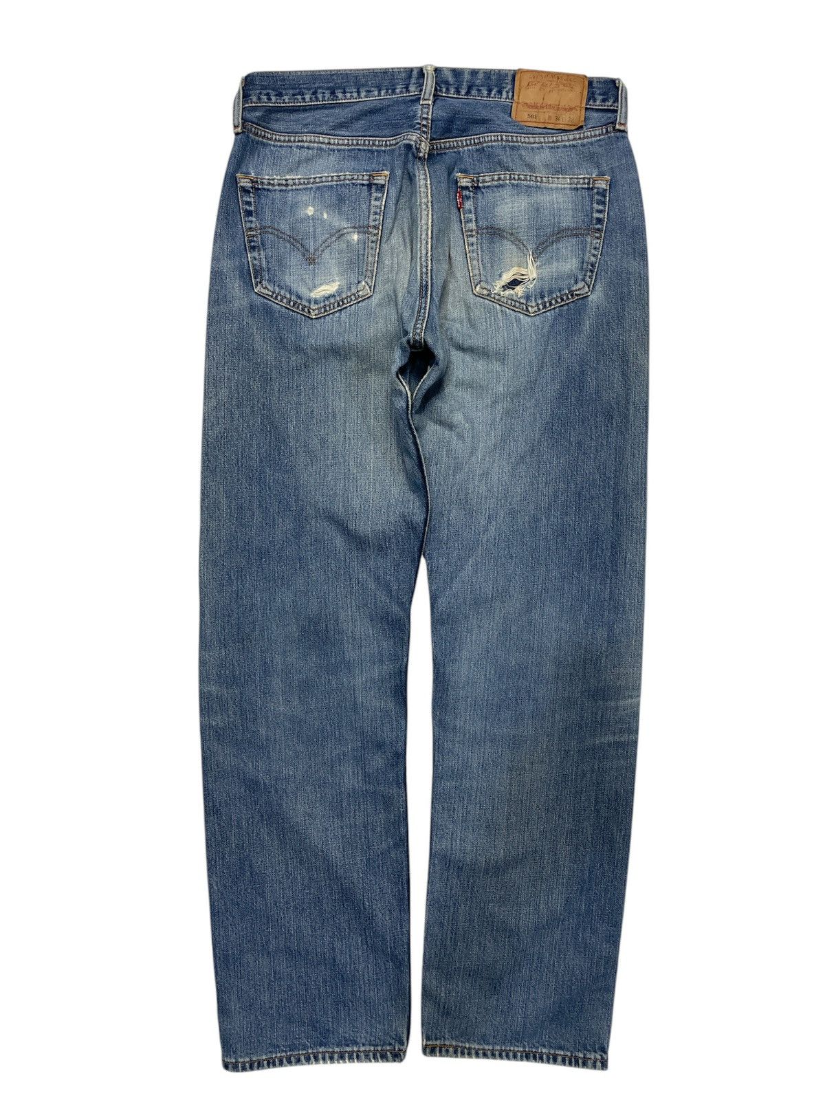 Levi's Vintage Levi’s 501 Distressed Jeans Size US 32 / EU 48 - 3 Thumbnail