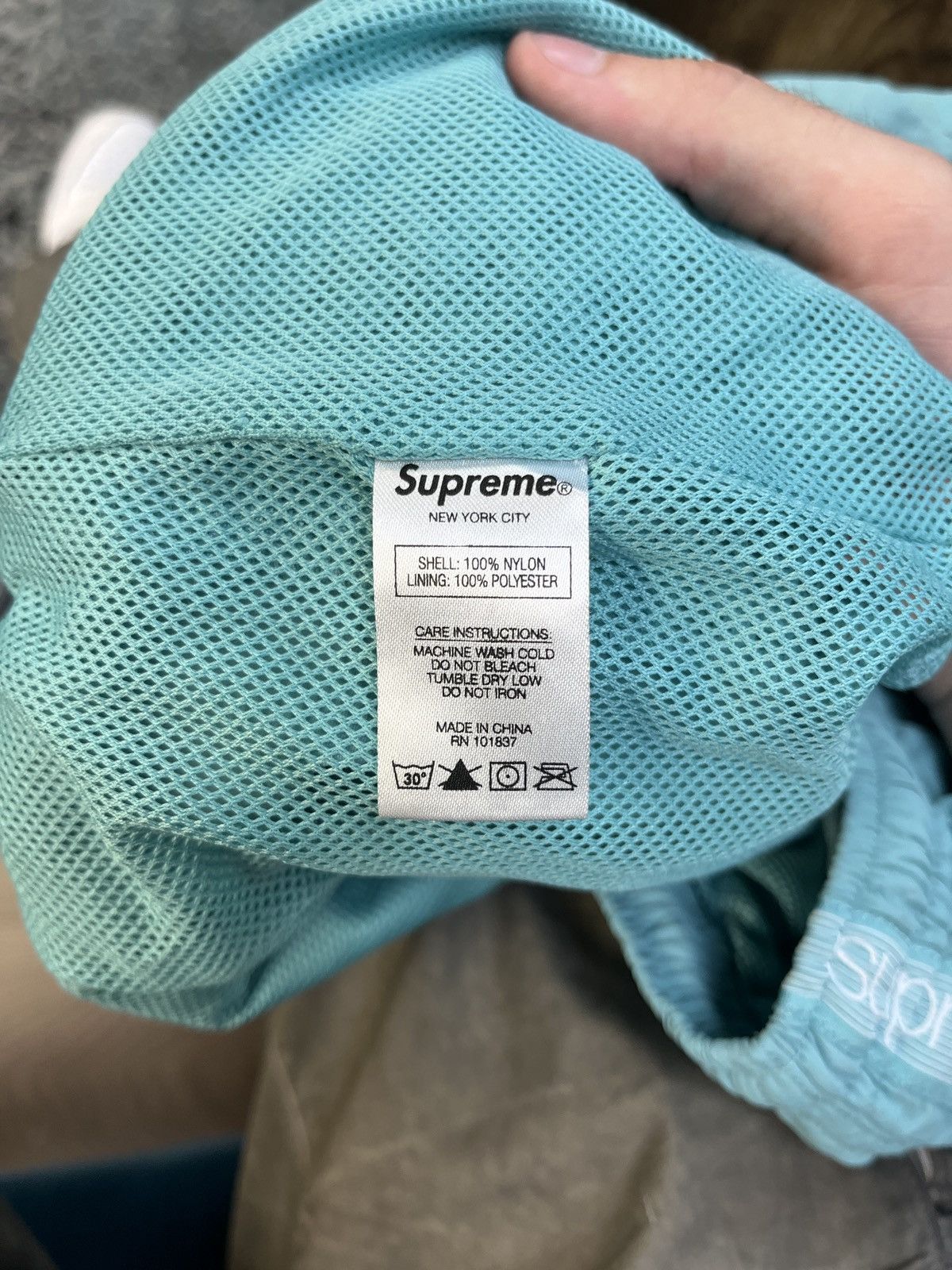 Supreme Supreme OG Swim Shorts Teal M Size US 32 / EU 48 - 6 Thumbnail