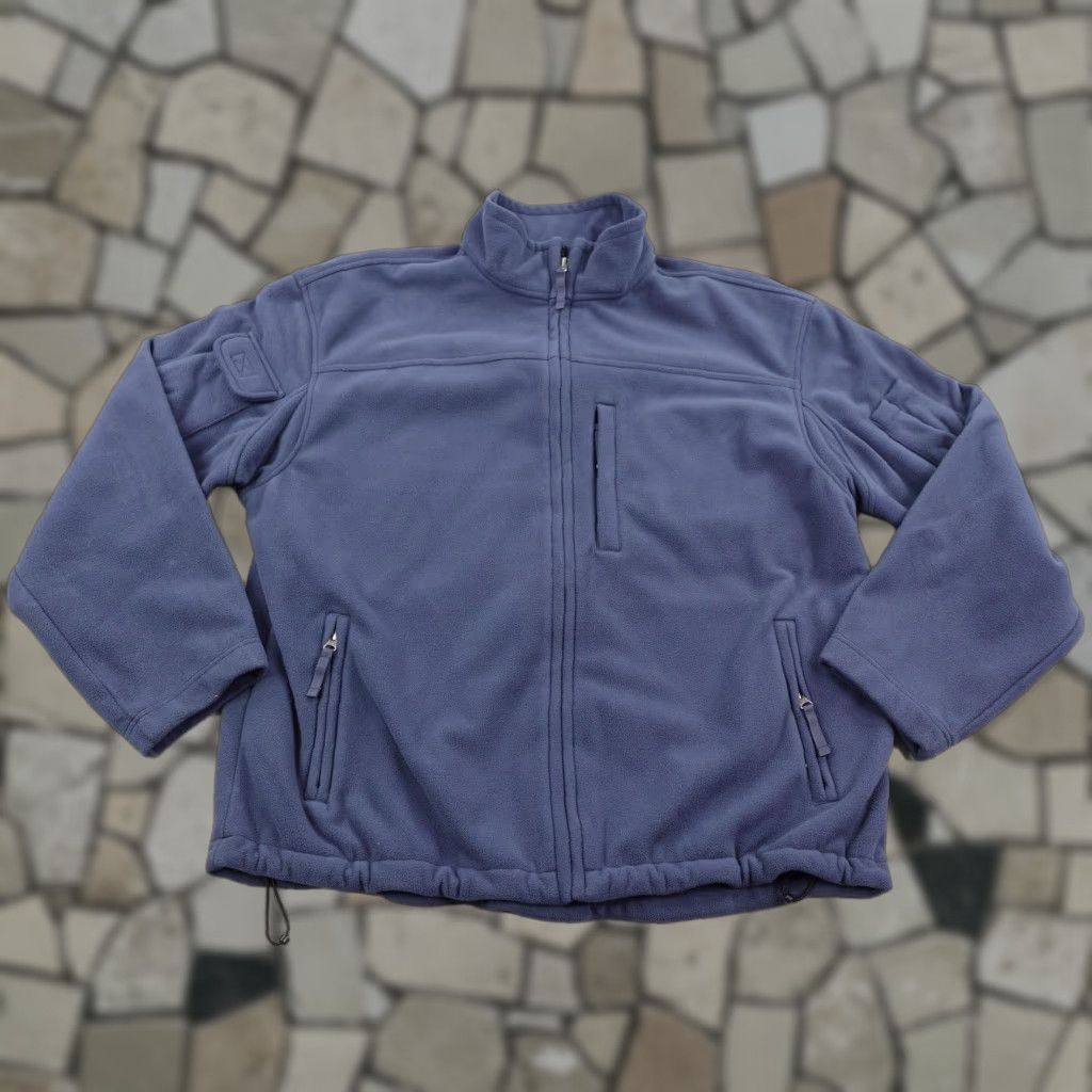 CO Duluth Jacket Mens XL Blue Fleece Full Zip Up Mock Neck Coat Outdoors Trading Co Jacket Size US XL / EU 56 / 4 - 1 Thumbnail