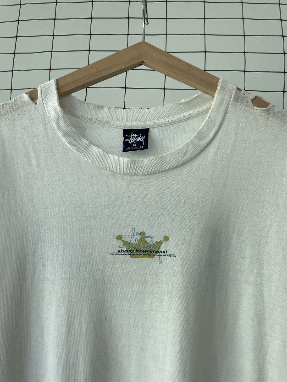Stussy × Vintage Vintage 90s Stussy International T-Shirt Size US M / EU 48-50 / 2 - 2 Thumbnail