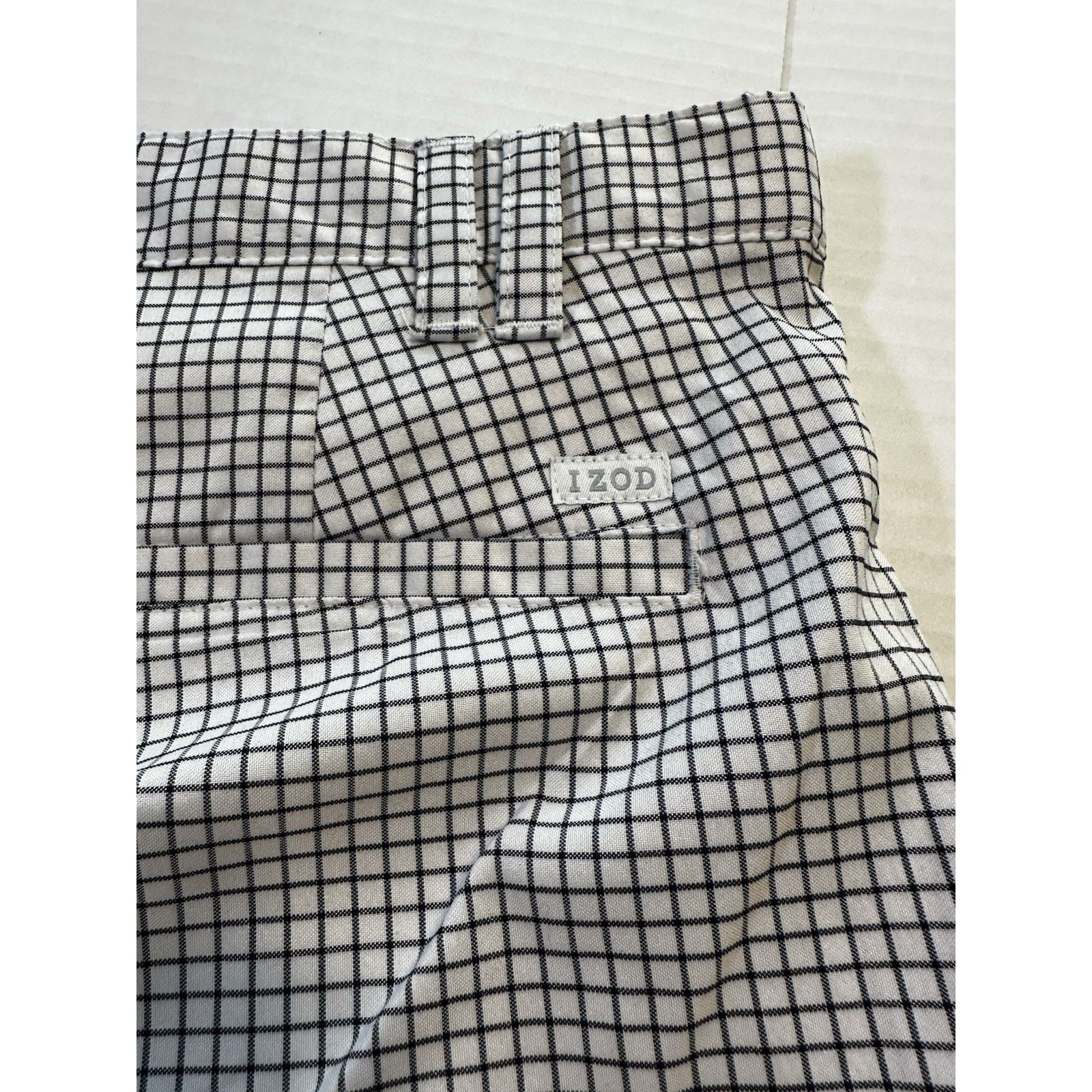 Izod Izod Golf Chino Shorts White/Black Check W36 Preppy Gorpcore Size US 36 / EU 52 - 12 Thumbnail