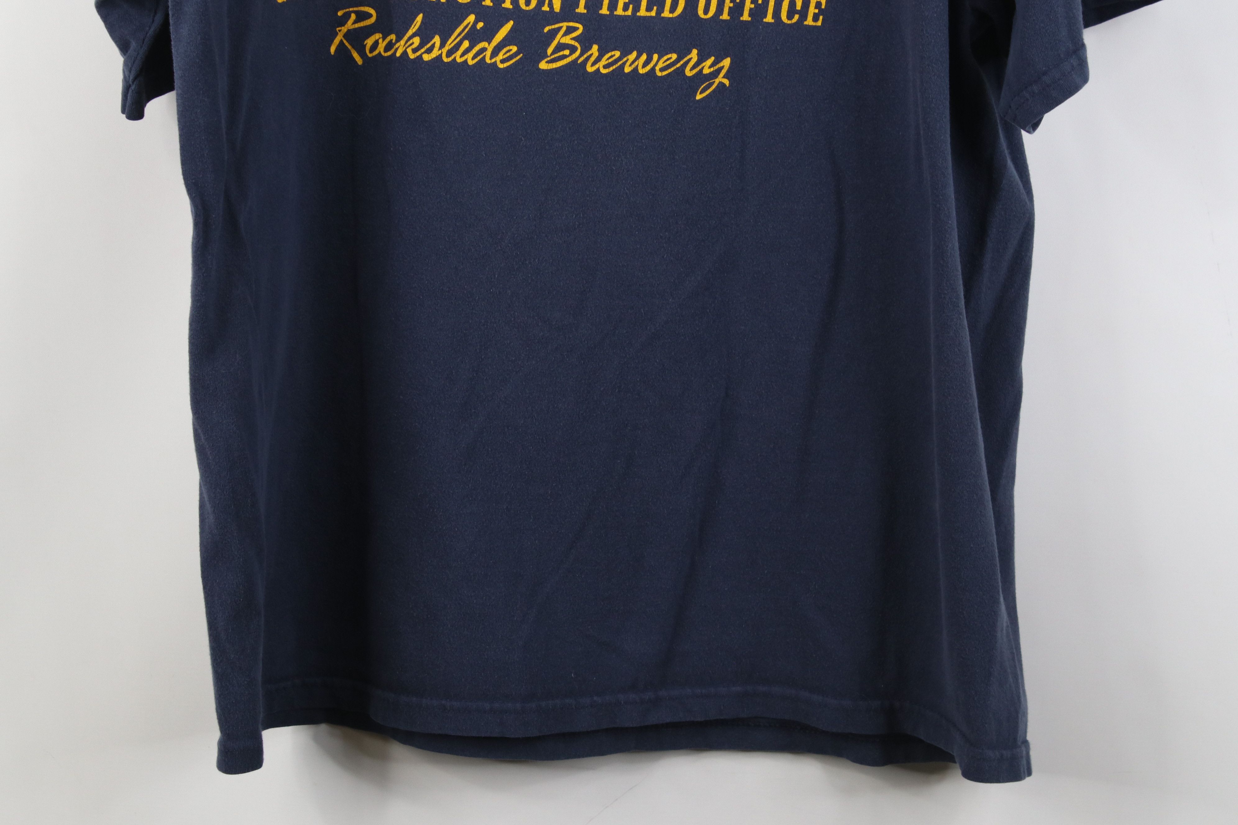 Vintage Vintage 90s Frosty Beer Inhaler Rockslide Brewery T-Shirt Size US L / EU 52-54 / 3 - 13 Thumbnail