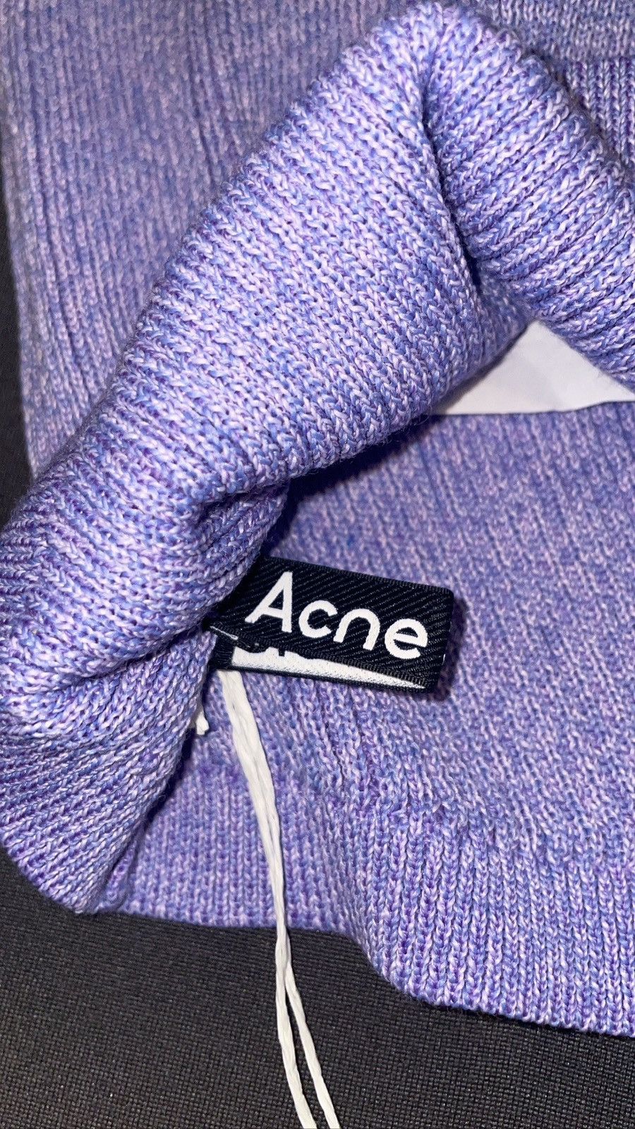 Acne Studios Acne Studios Purple Ribbed Balaclava Size ONE SIZE - 5 Thumbnail