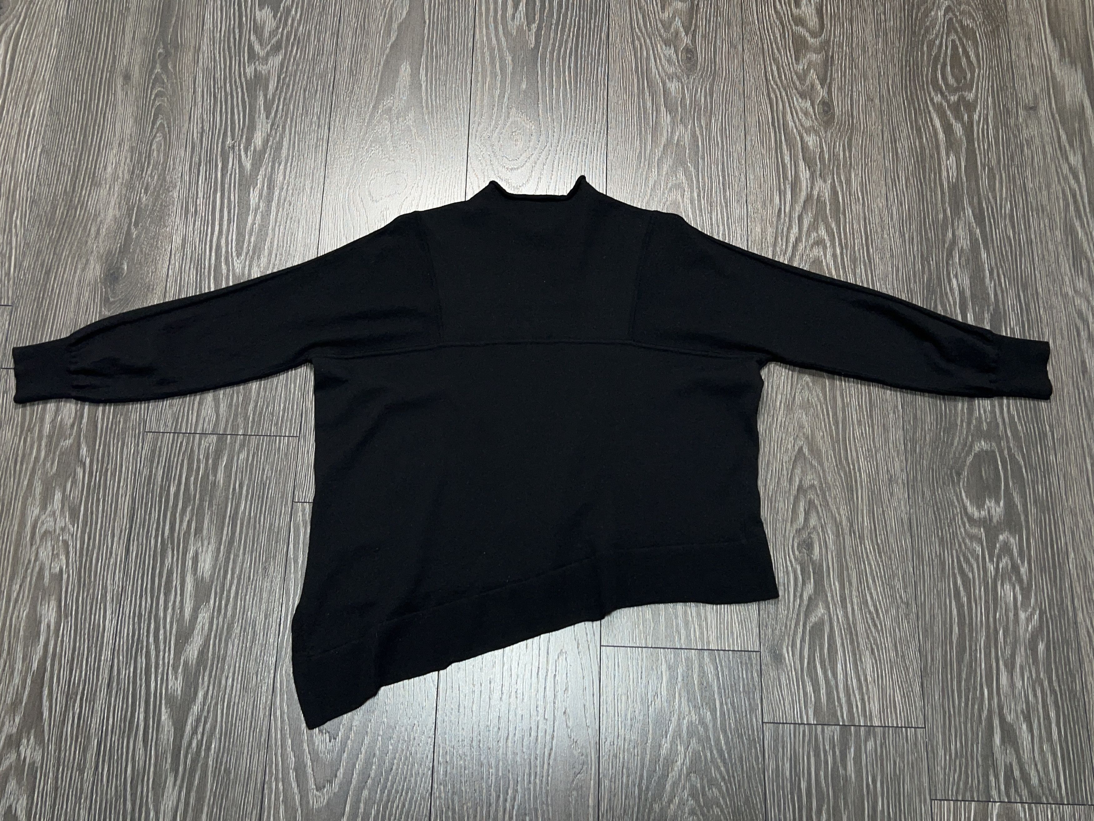 Alexander Wang Assymetrical Sweater Jumper Pullover Wool Black Size M Size M / US 6-8 / IT 42-44 - 10 Thumbnail
