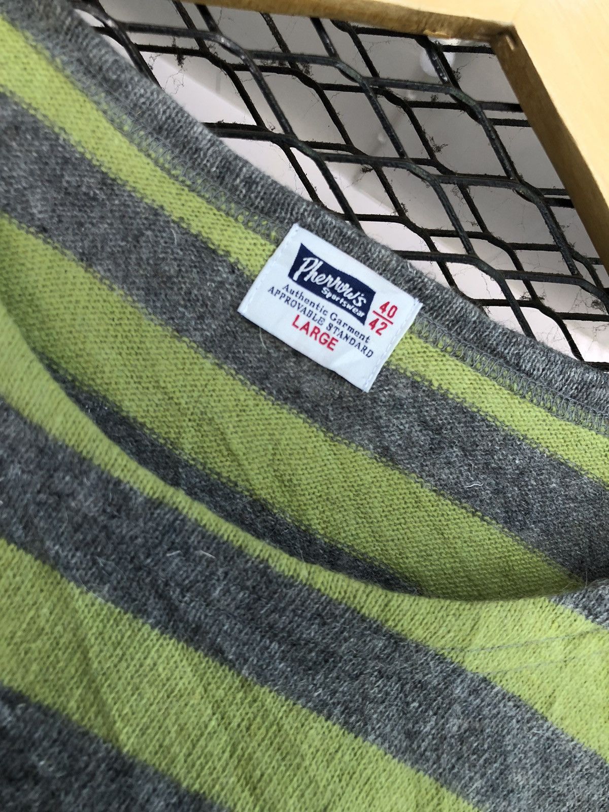 Japanese Brand × Pherrow's JAPANESE PHERROWS KNIT STRIPPED GRUNGE STYLE Size US L / EU 52-54 / 3 - 4 Thumbnail