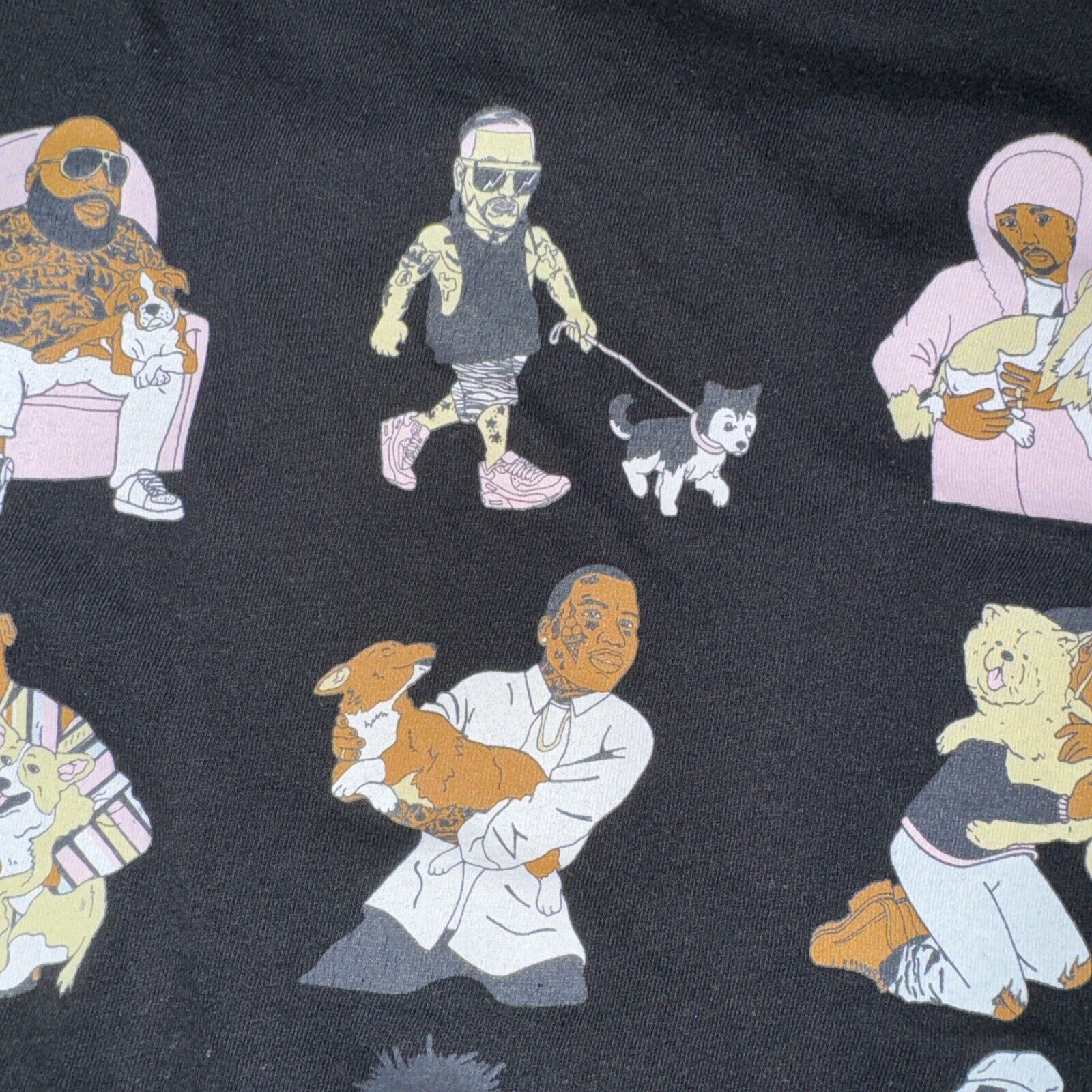 Other Rappers With Puppies Long Sleeve Shirt XL Black Dog Limited Size US XL / EU 56 / 4 - 6 Thumbnail