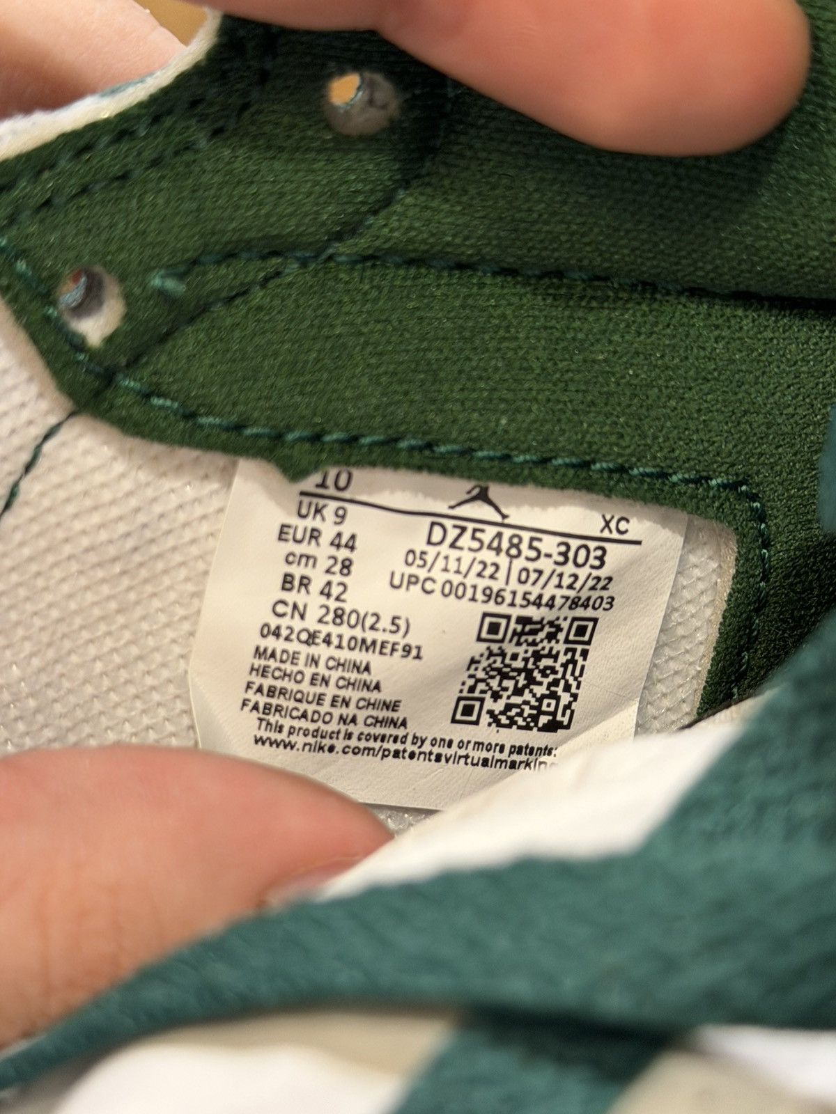 Jordan Brand Jordan 1 Retro High ‘Gorge Green’ Size US 10 / EU 43 - 8 Thumbnail