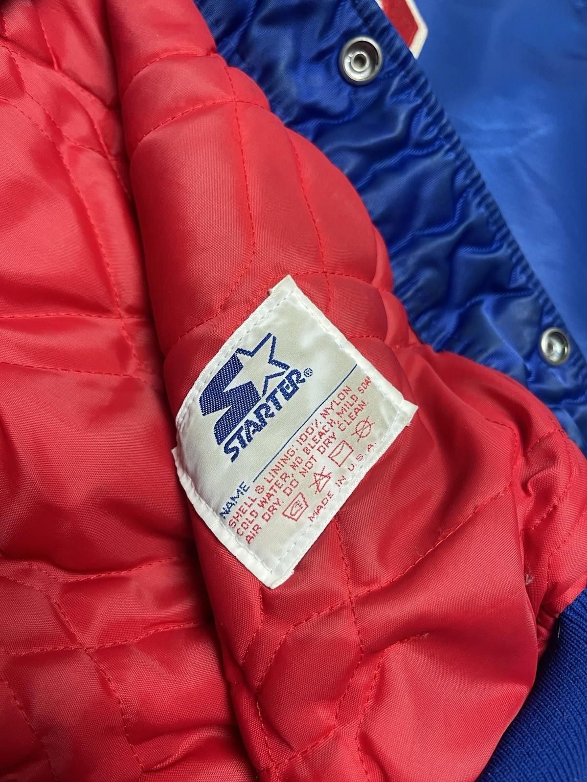 Starter Vintage NY Giants NFL Starter/Bomber Jacket L Size ONE SIZE - 8 Thumbnail