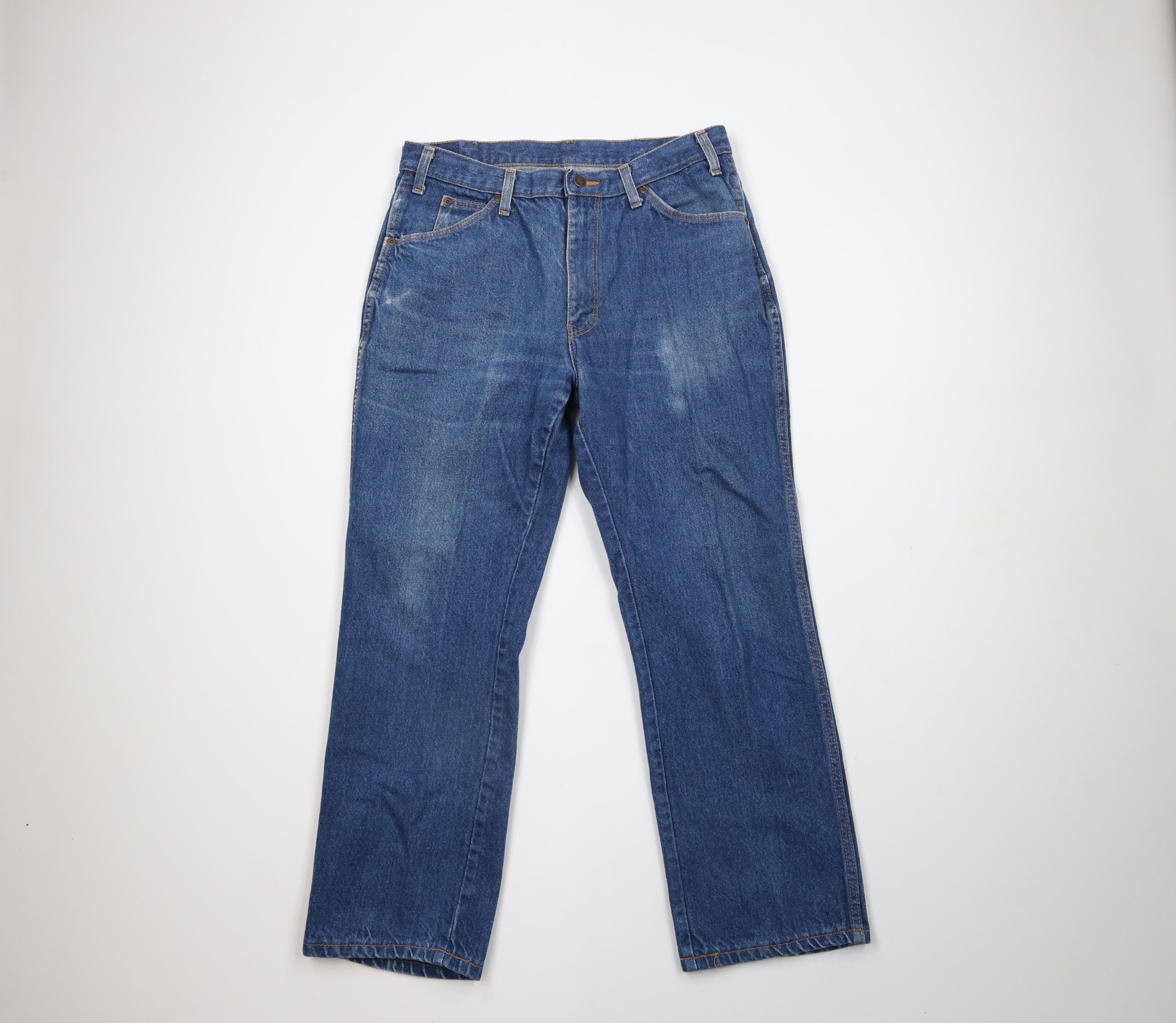 Dickies × Vintage Vintage 90s Dickies Spell Out Denim Jeans Blue Cotton Size US 32 / EU 48 - 1 Thumbnail