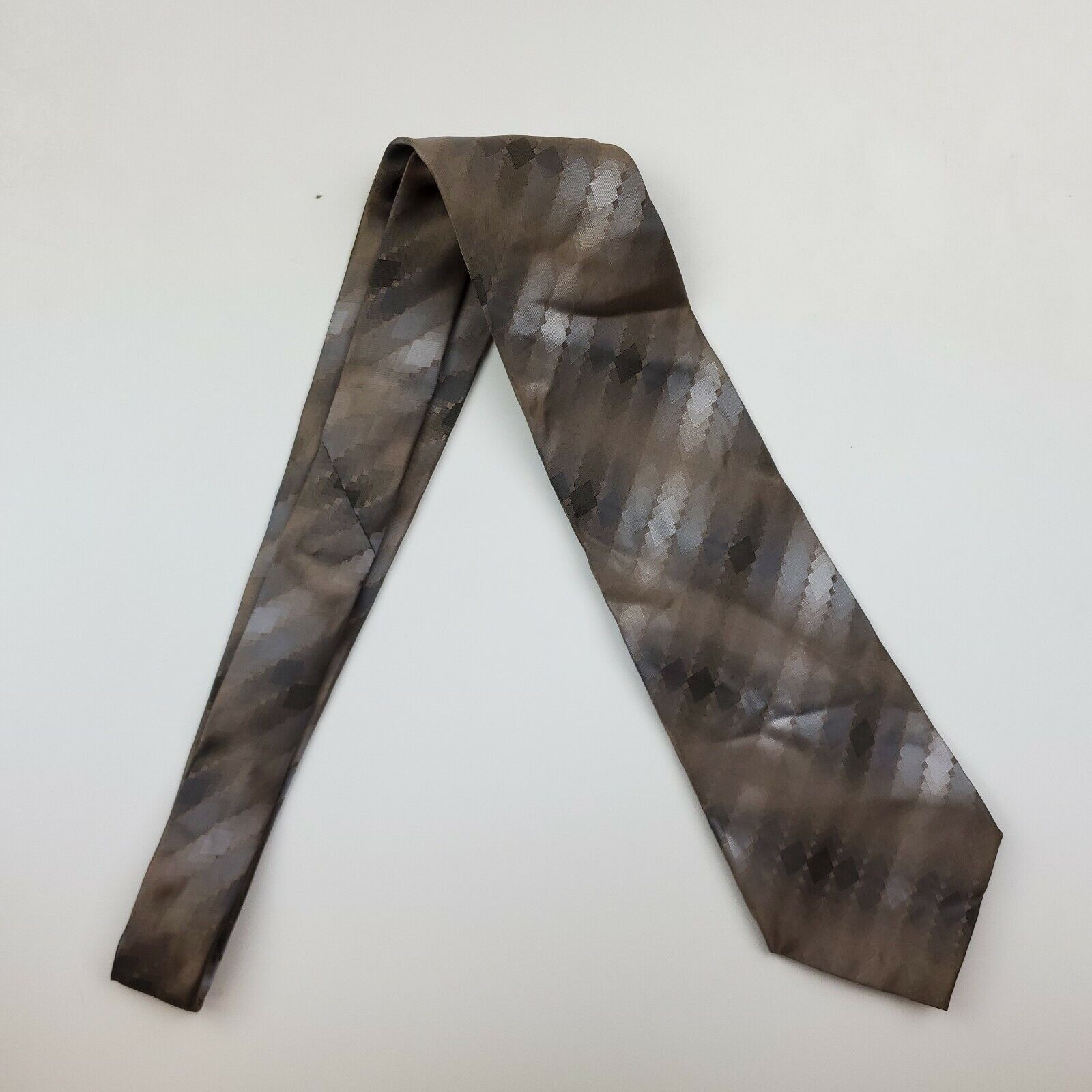 Dockers Dockers Brown DuPont Teflon Silk Tie Wide Size ONE SIZE - 6 Thumbnail