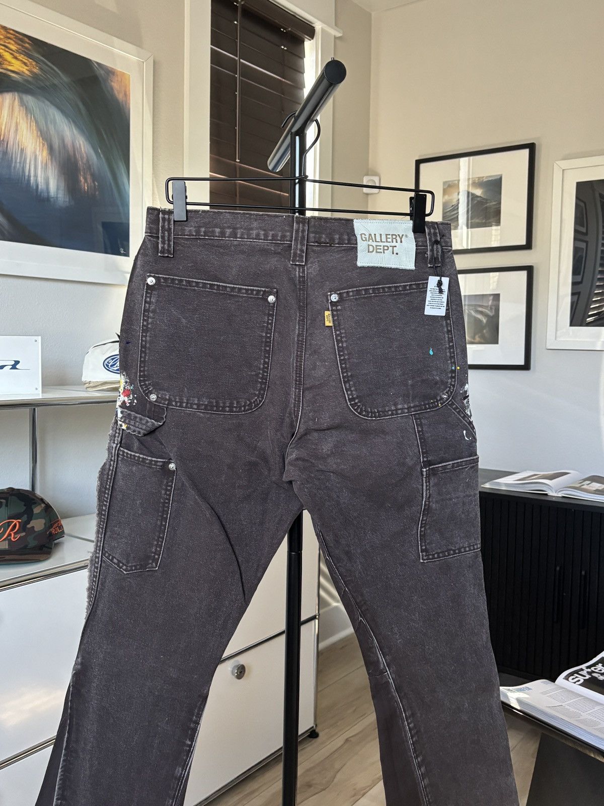 Gallery Dept. GALLERY DEPT | BROWN MOCHA PAINTER FLARE CARPENTERS Size US 29 - 8 Thumbnail
