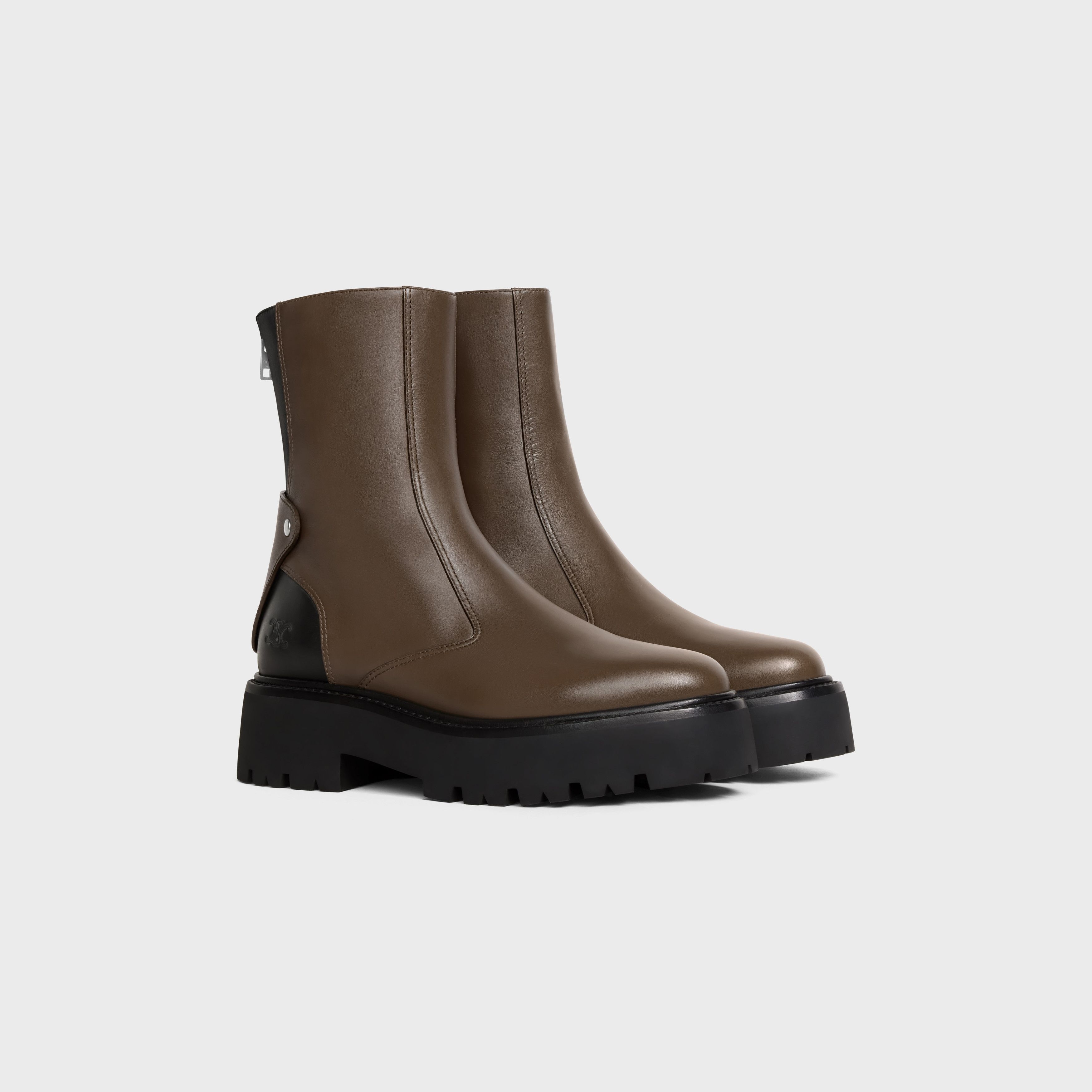Celine o1bcso1str0925 352033554C Bulky Boots in Khaki / Black Size US 6 / IT 36 - 2 Thumbnail