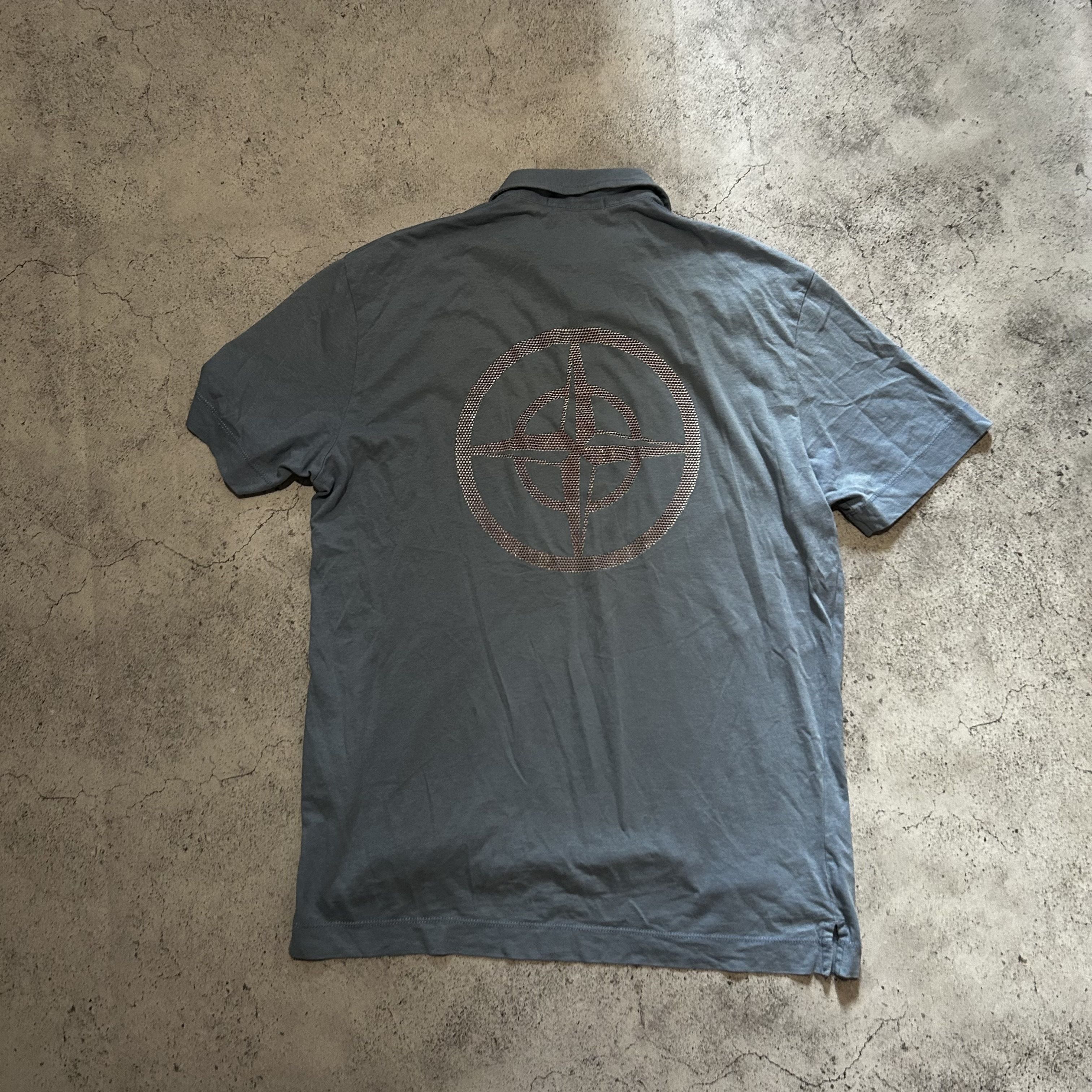 Massimo Osti × Stone Island Vintage Stone Island polo with big logo Size US L / EU 52-54 / 3 - 1 Thumbnail