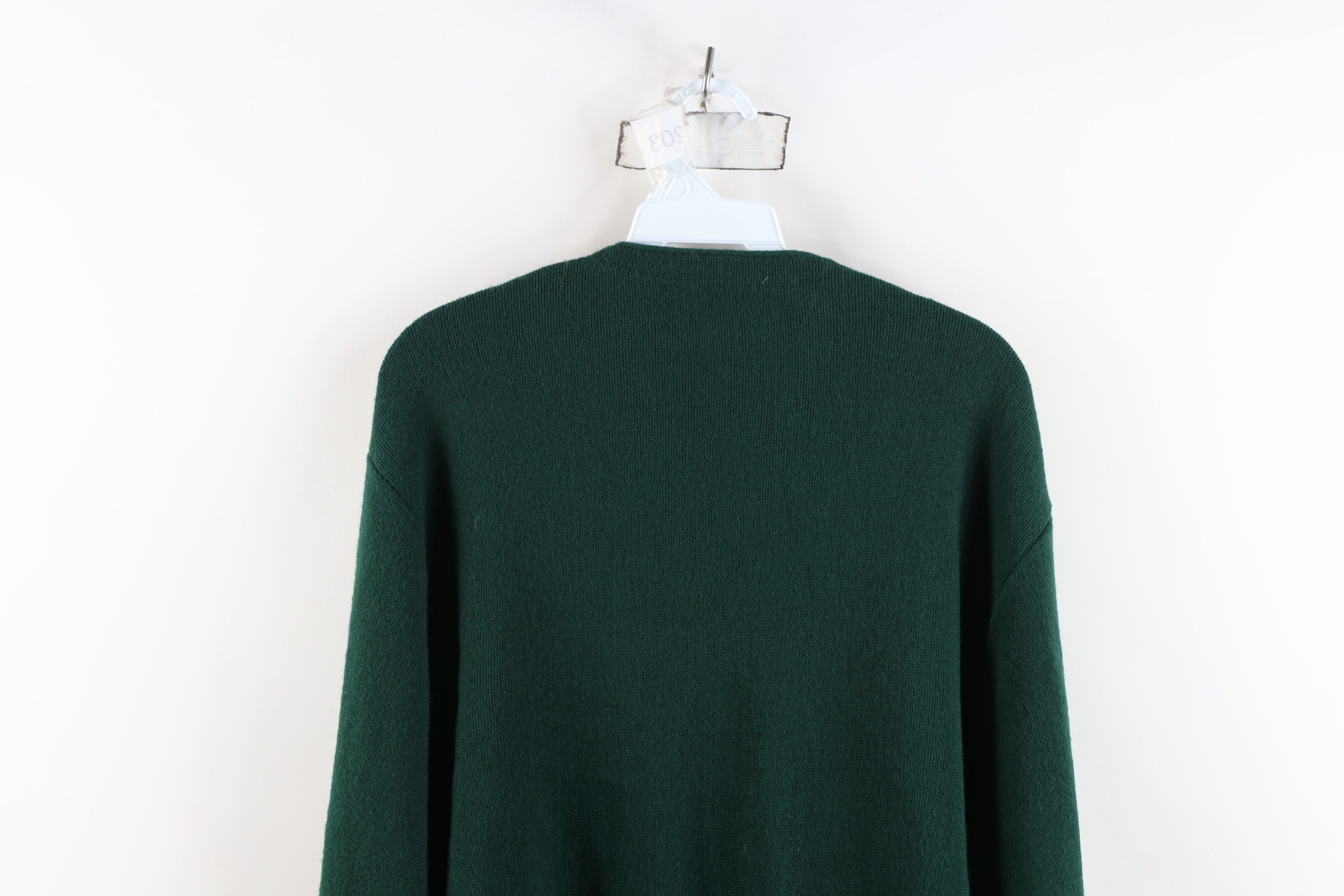 Vintage Vintage 70s Streetwear Cobain Cardigan Sweater Green USA Size US XL / EU 56 / 4 - 10 Thumbnail