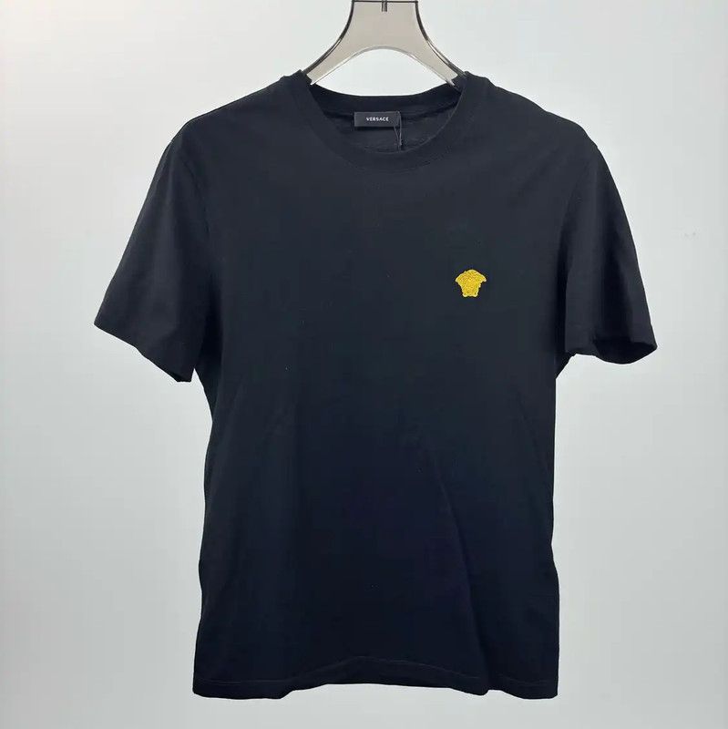Versace Versace Black Men's T-shirt with Logo 0089 Size US M / EU 48-50 / 2 - 1 Thumbnail