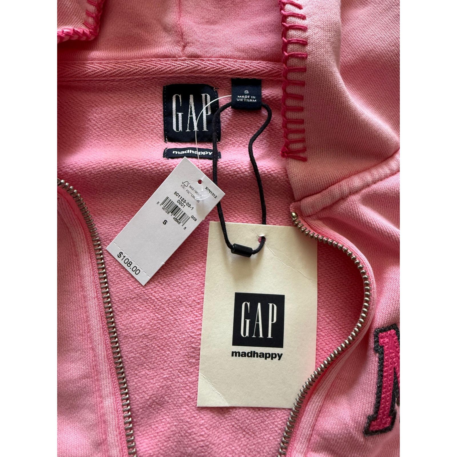 Gap Gap x Madhappy Cropped Zip Hoodie Hot Pink MAD NWT Size S / US 4 / IT 40 - 5 Thumbnail
