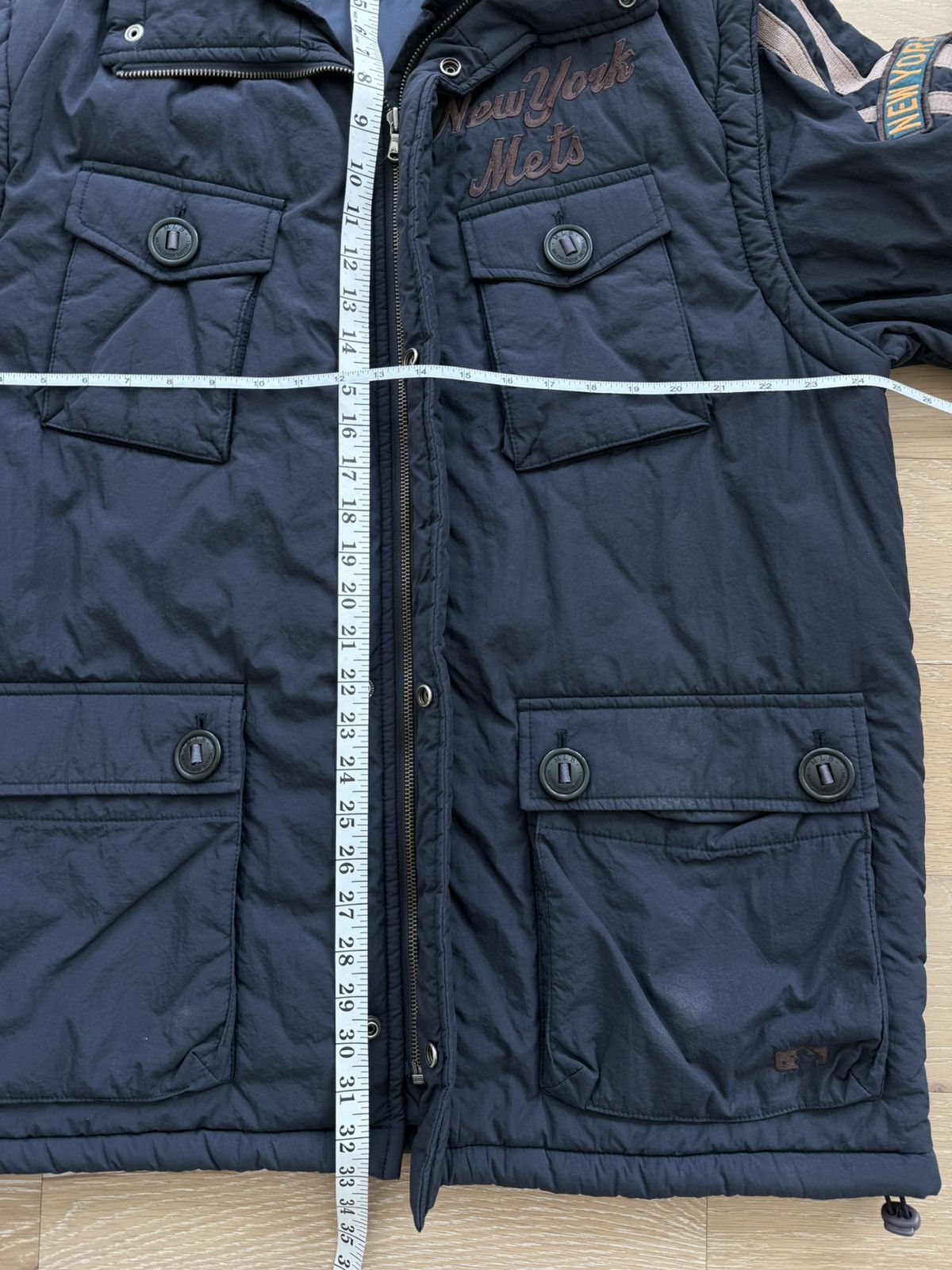 MLB Rare New York Mets MLB Parka Detachable Puffer Vest Size US XL / EU 56 / 4 - 7 Thumbnail