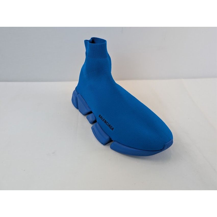 Balenciaga o1rshd1 Speed 2.0 Recycled Knit Sneakers in Dark Blue Size US 11 / EU 44 - 3 Thumbnail