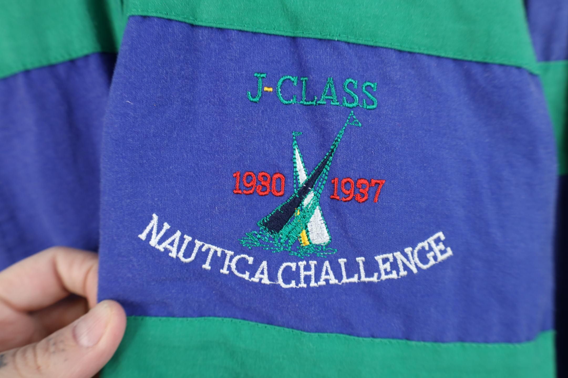 Nautica Vintage 90s Nautica Hooded Sailing Windbreaker Jacket Size US XL / EU 56 / 4 - 4 Thumbnail