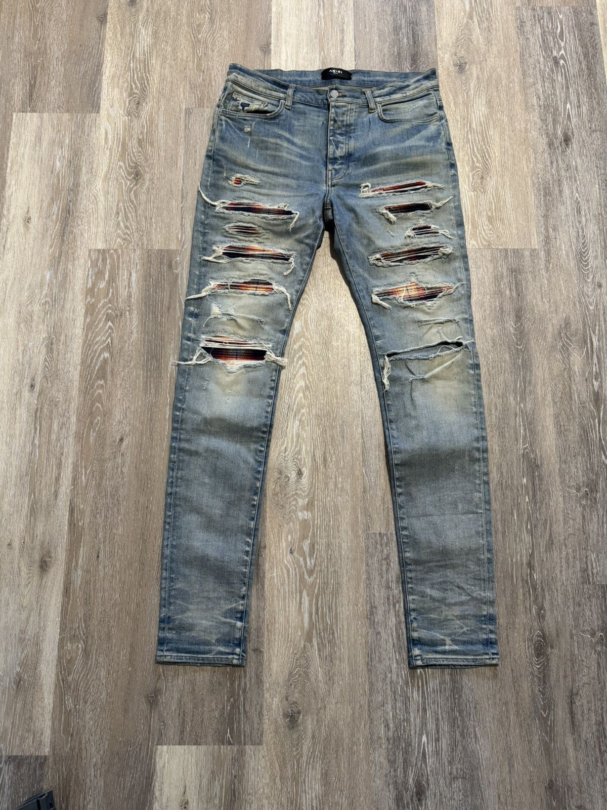 Amiri plaid flannel thrashers jeans