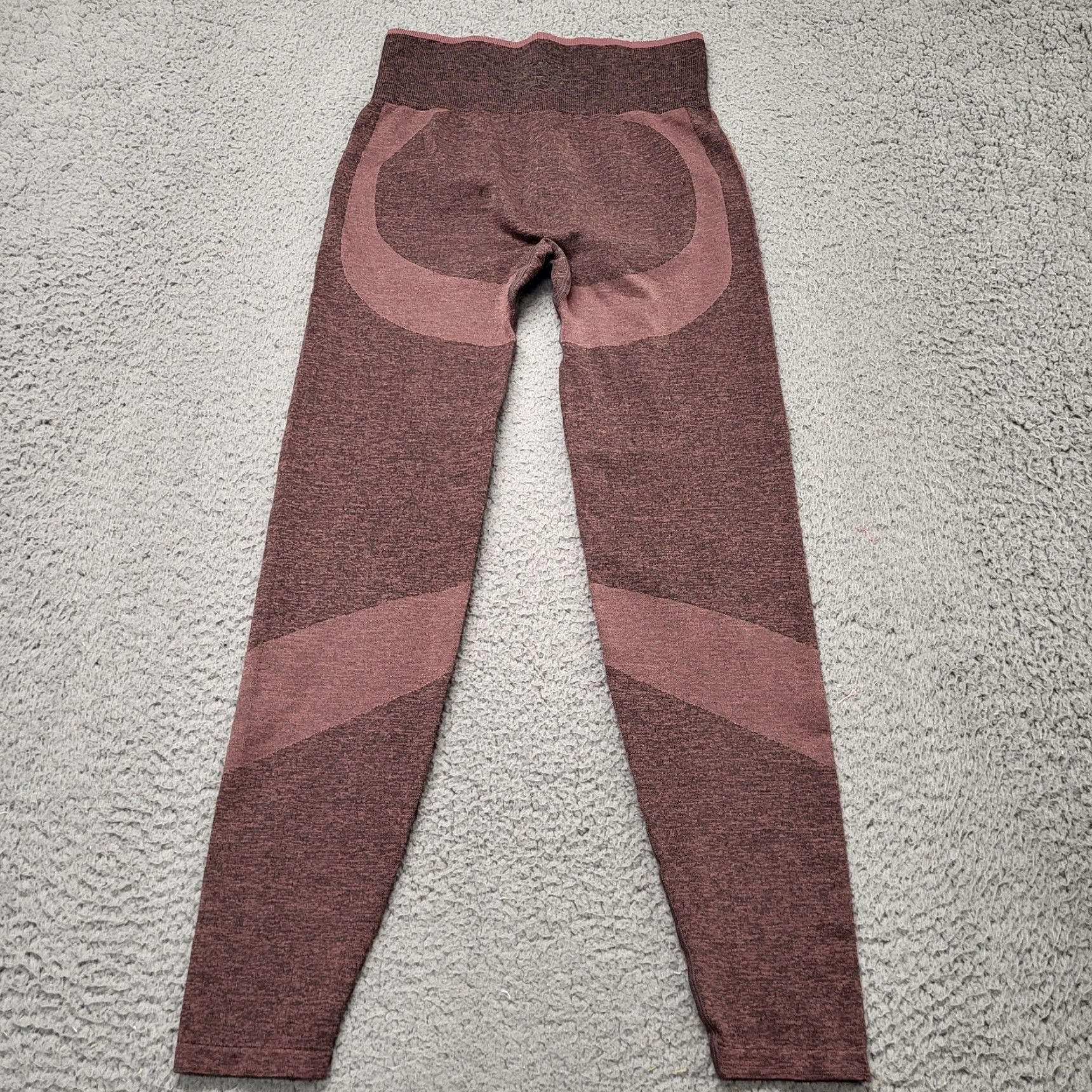 Vintage PINK Victoria’s Secret Seamless Leggings Womens S Burgundy Athleisure AH0473 Size 28" / US 6 / IT 42 - 3 Thumbnail