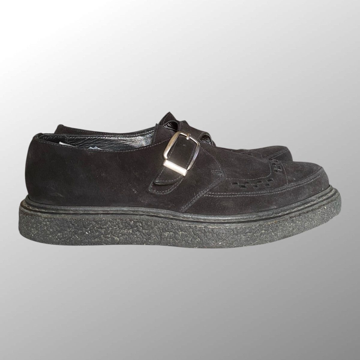 Saint Laurent Paris FW14 Black Suede Buckle Creepers Size US 9.5 / EU 42-43 - 2 Thumbnail