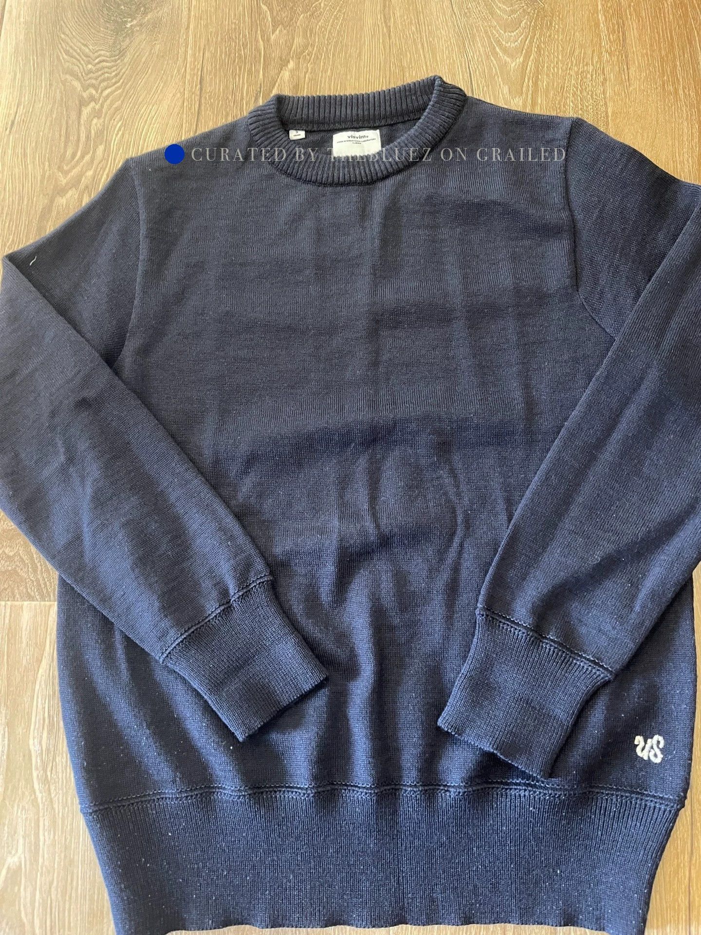 Visvim Cozy Blue Wool Crewneck Sweater Size US L / EU 52-54 / 3 - 1 Thumbnail