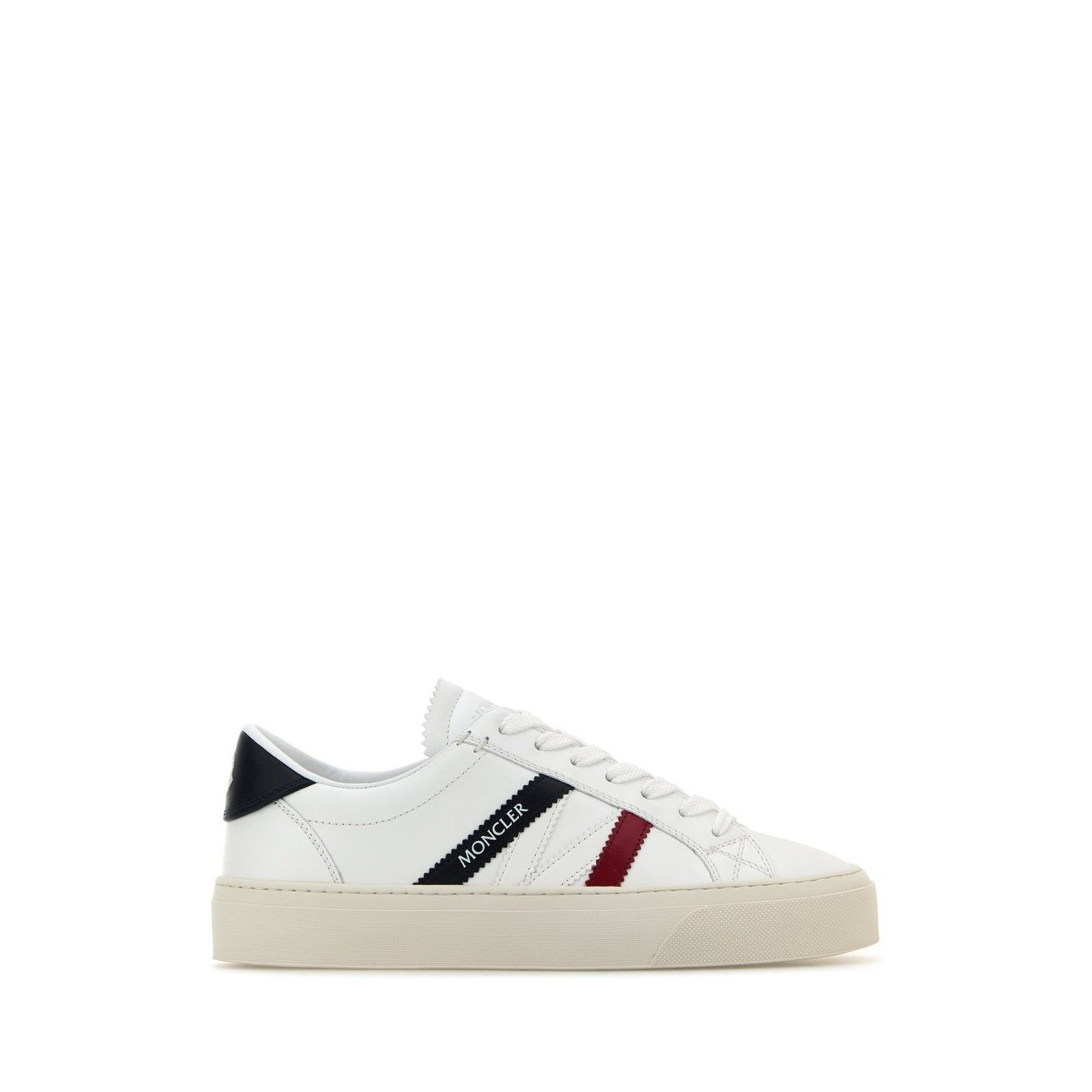 MONCLER Monaco 2 White Leather Sneakers New (Women's size:6;