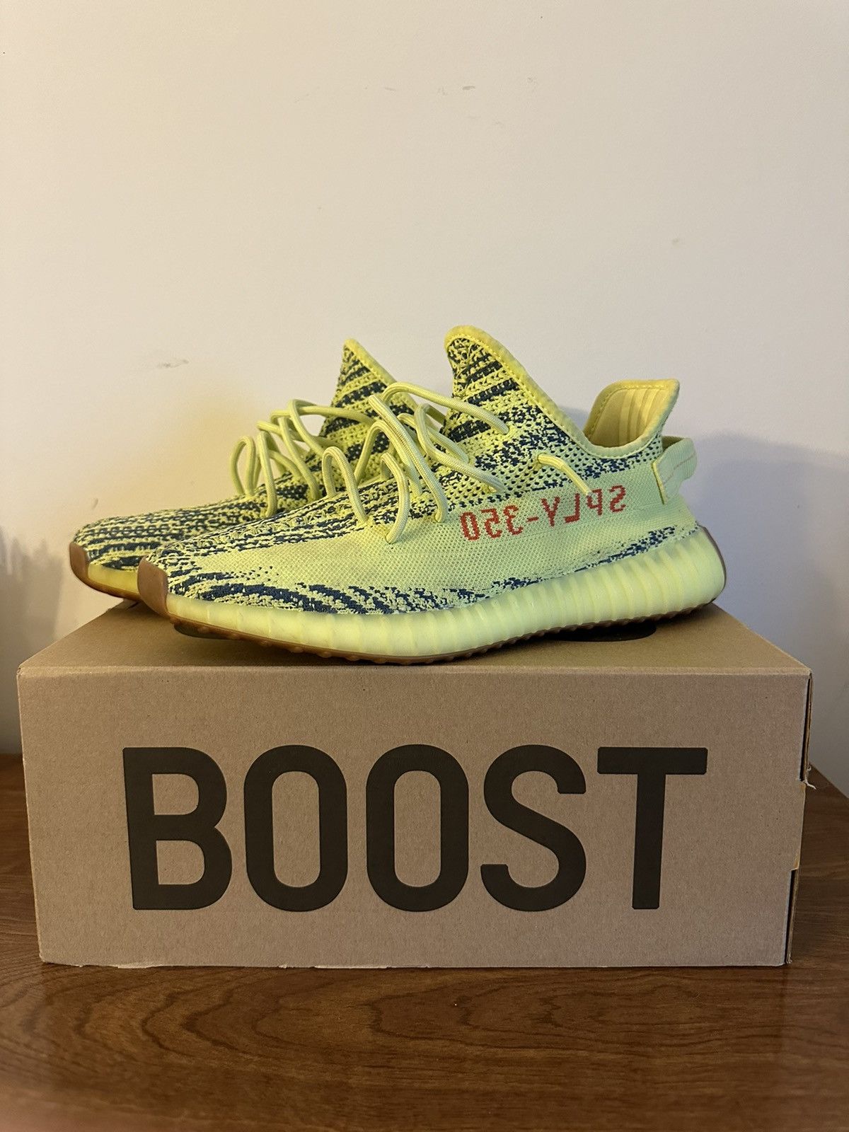 image of Adidas Yeezy Boost 350 V2 ‘Semi Frozen Yellow’ Shoes, Men's (Size 11)