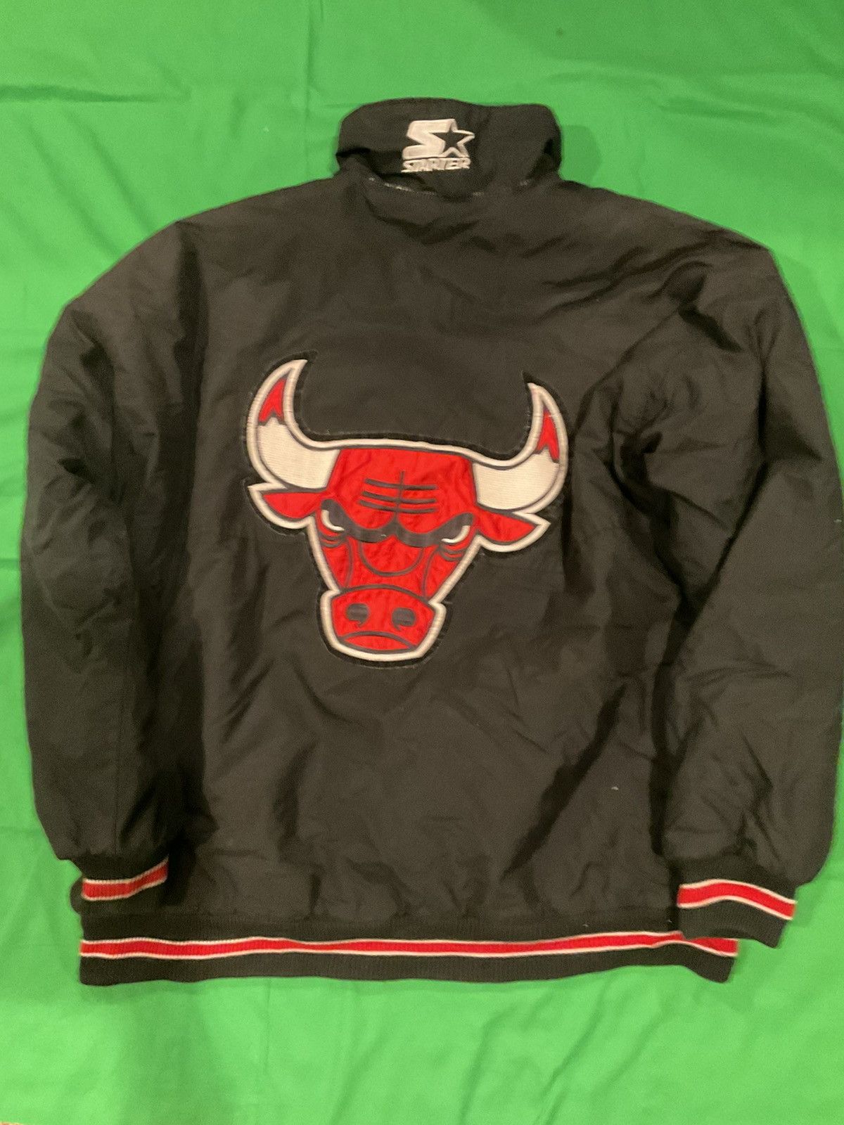 NBA × Vintage Vintage Chicago Bulls black & red varsity jacket Size US L / EU 52-54 / 3 - 1 Thumbnail