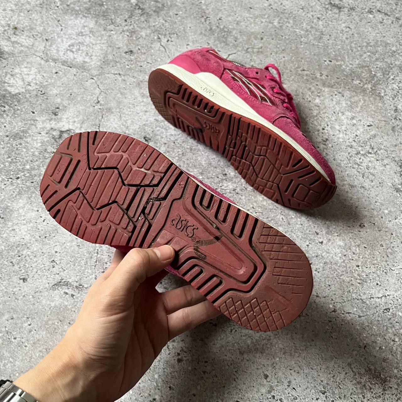 Asics Asics Gel Lyte 3 Pink Sports Running Sneakers Size US 7 / IT 37 - 8 Thumbnail