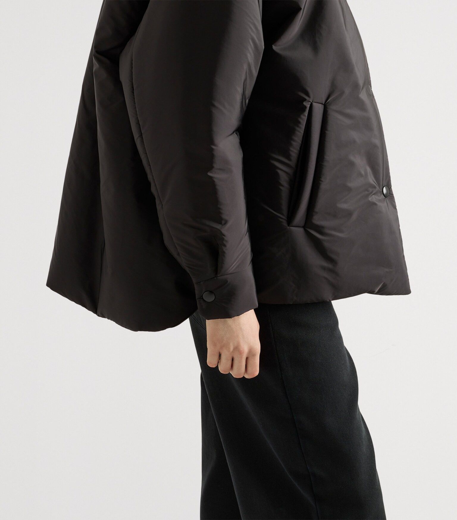 Prada o1mt1gz0925 Re-Nylon Padded Jacket in Black Size XL / US 12-14 / IT 48-50 - 2 Thumbnail