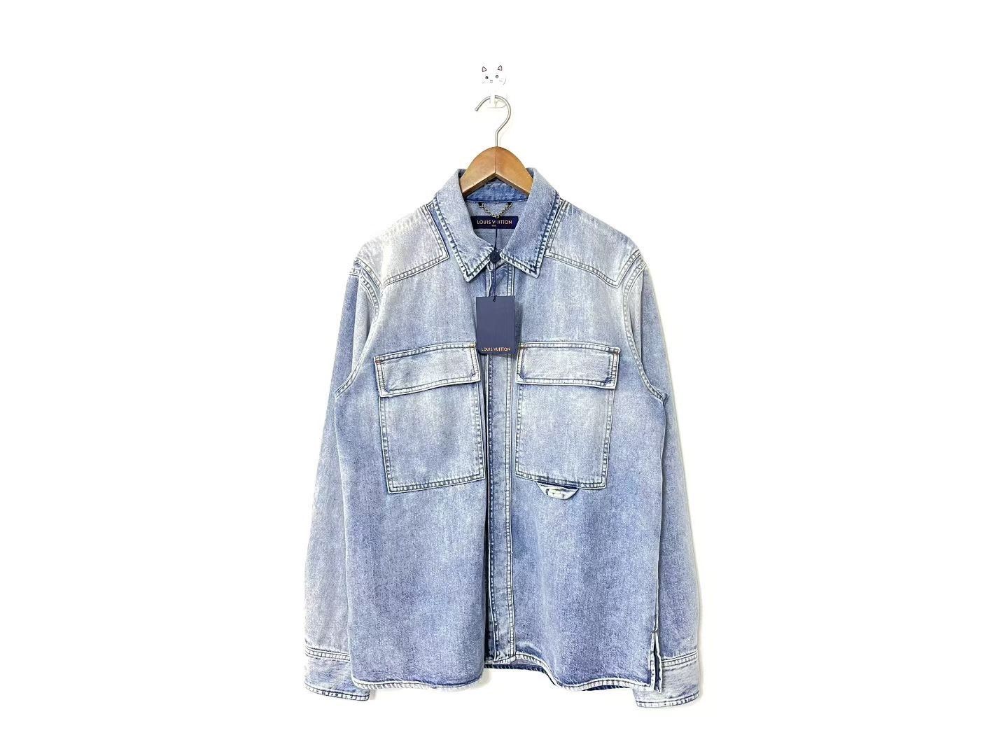 Louis Vuitton Louis Vuitton Blue Denim Shirt Jacket Size US L / EU 52-54 / 3 - 1 Thumbnail