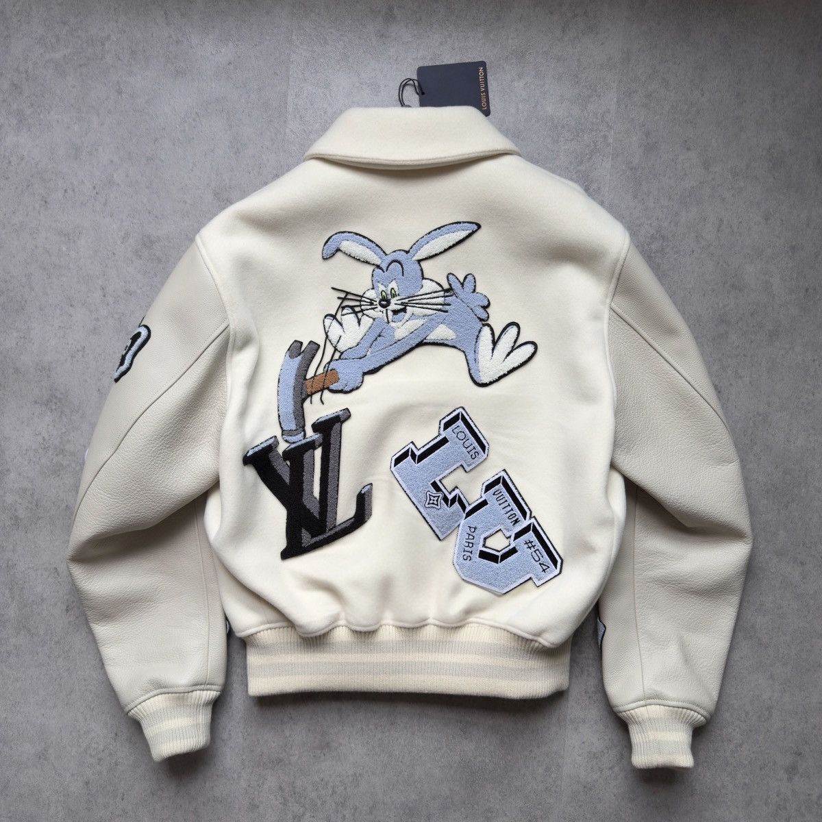 Louis Vuitton LOUIS VUITTON x VIRGIL ABLOH LEATHER VARSITY JACKET Size US M / EU 48-50 / 2 - 2 Thumbnail