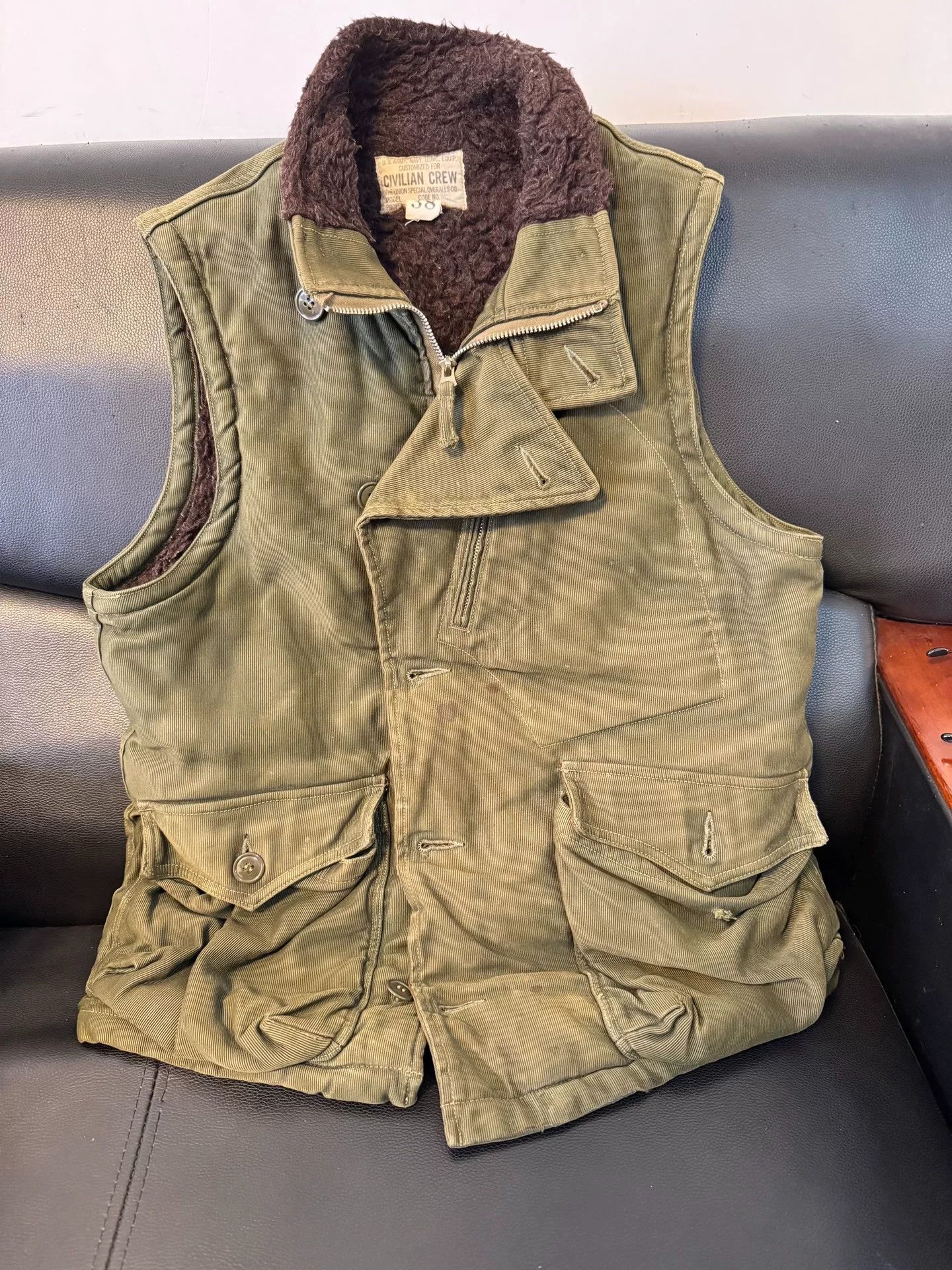 Freewheelers Vintage Freewheelers Military Vest Size US M / EU 48-50 / 2 - 1 Thumbnail